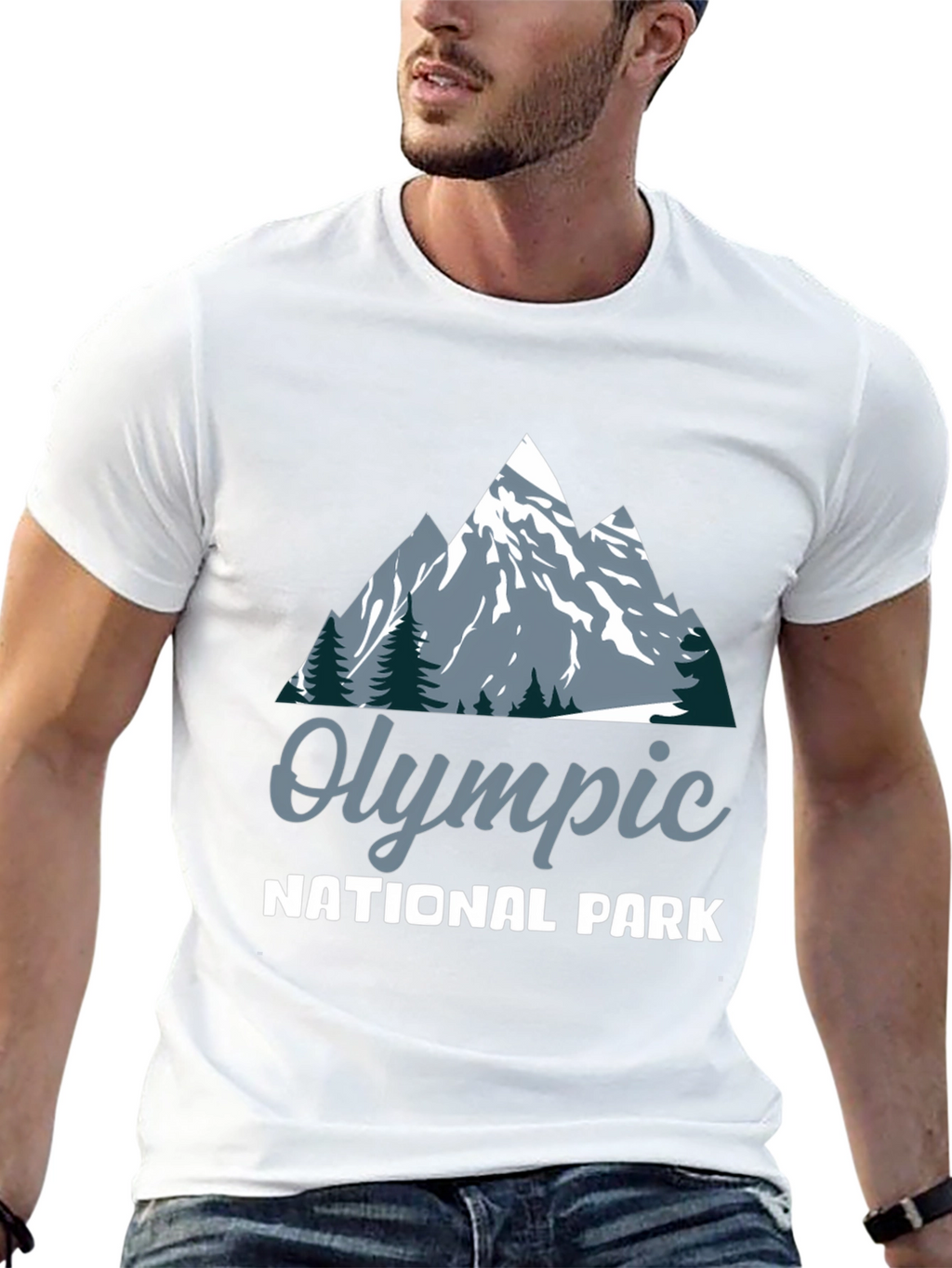 Olympic National Park Graphic T-Shirt - Black