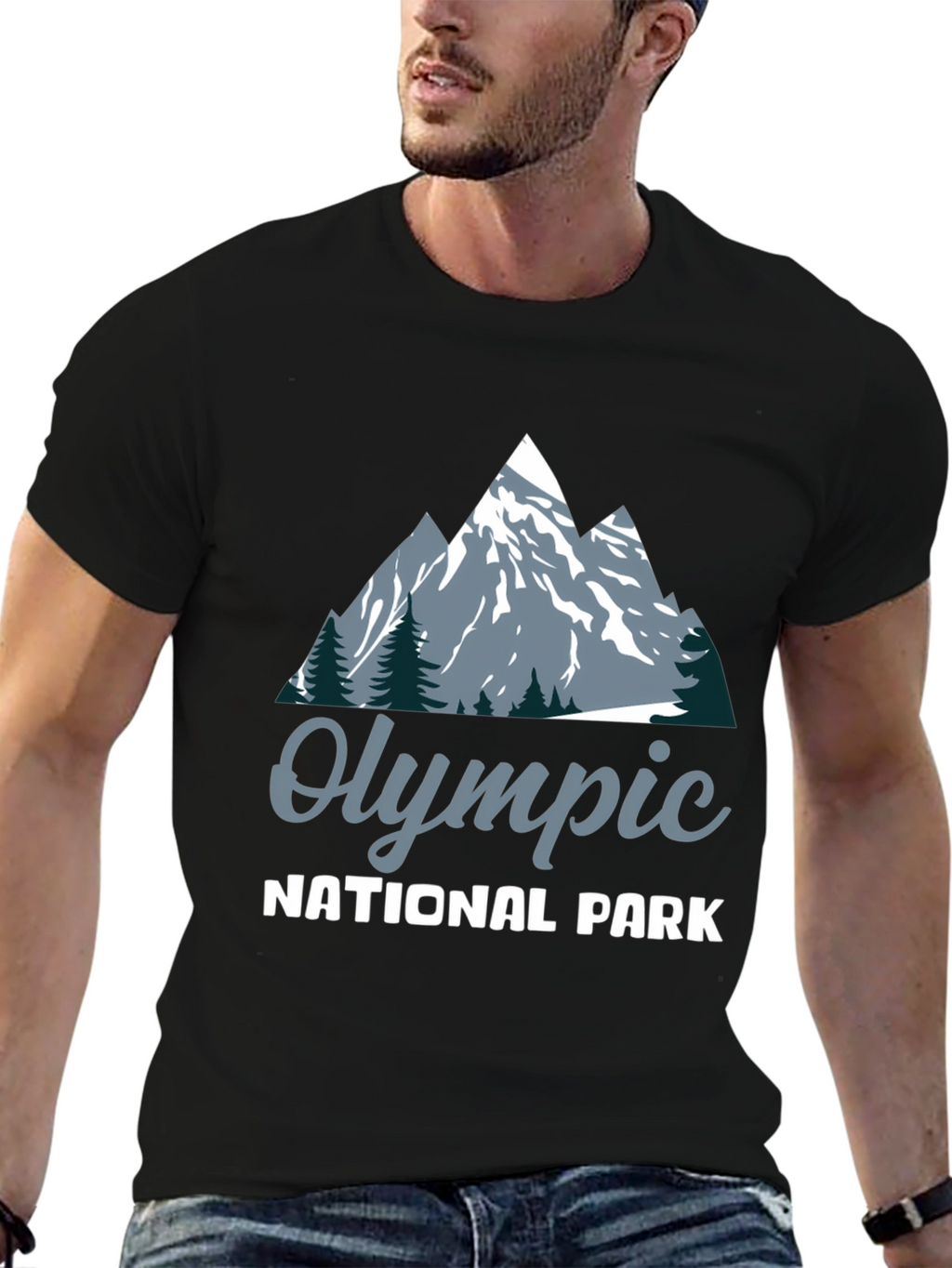 Olympic National Park Graphic T-Shirt - Black