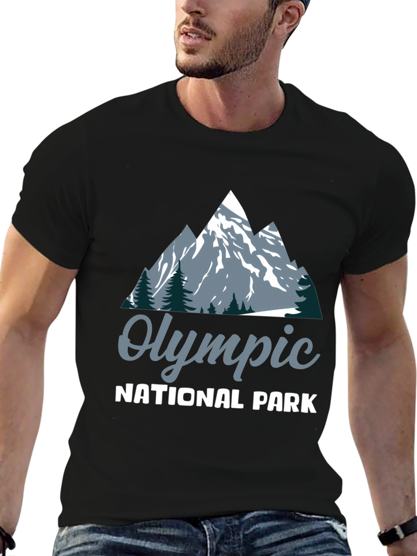 Olympic National Park Graphic T-Shirt - Black