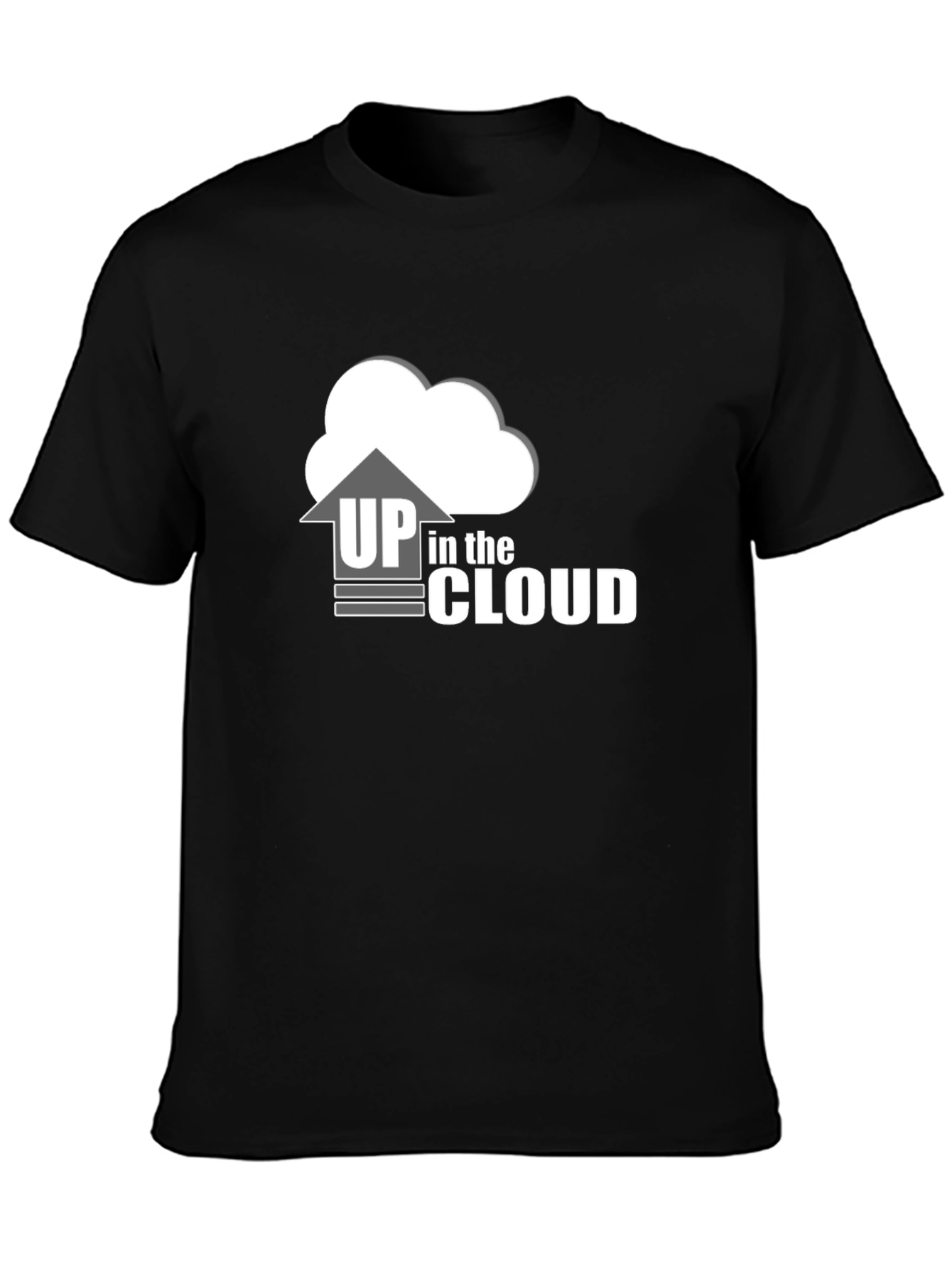 Up in the Cloud Black T-Shirt