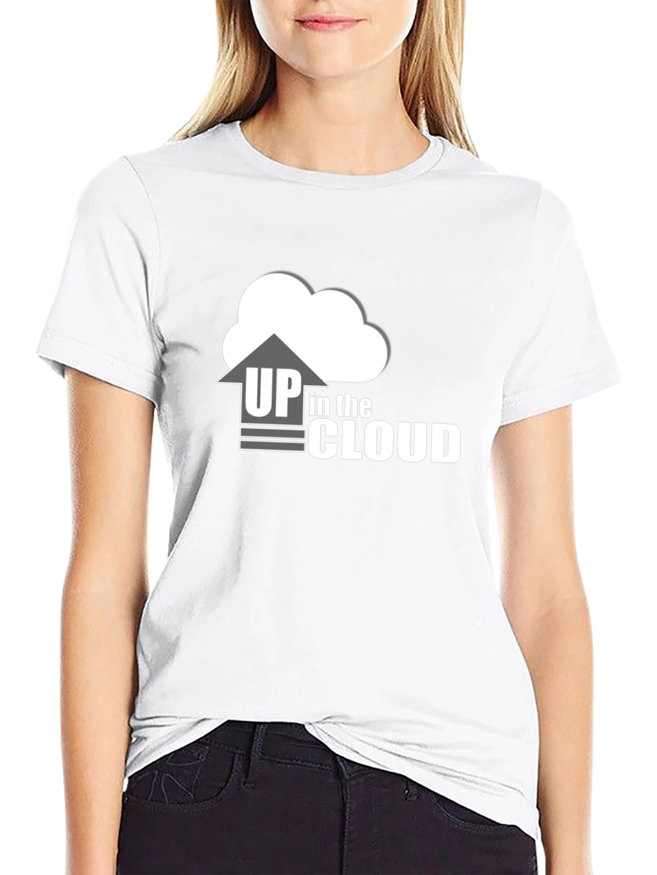 Up in the Cloud Black T-Shirt