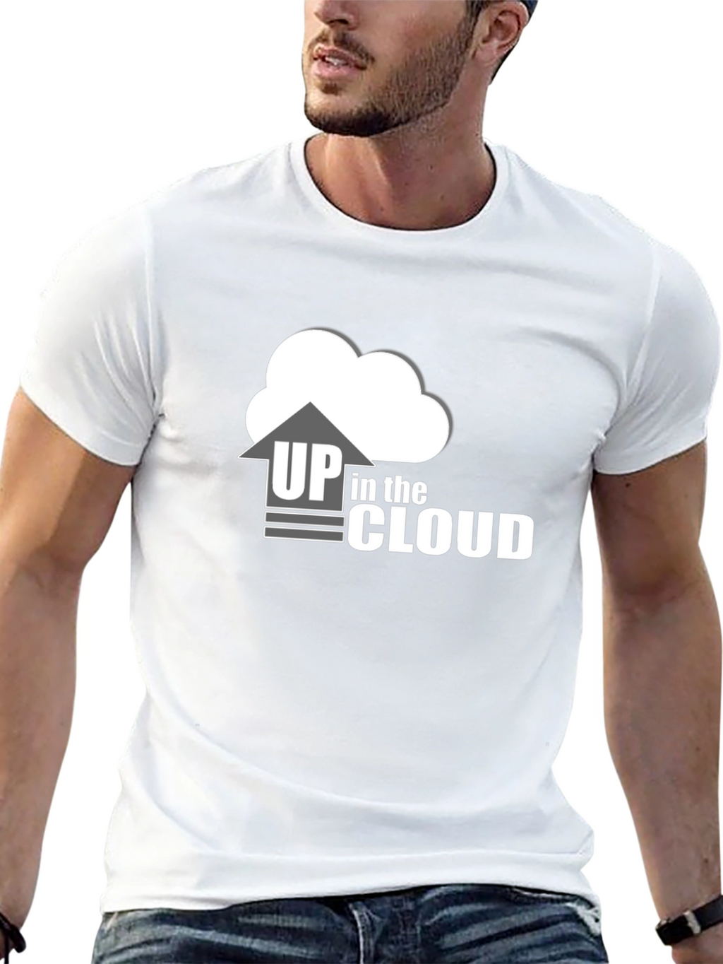 Up in the Cloud Black T-Shirt