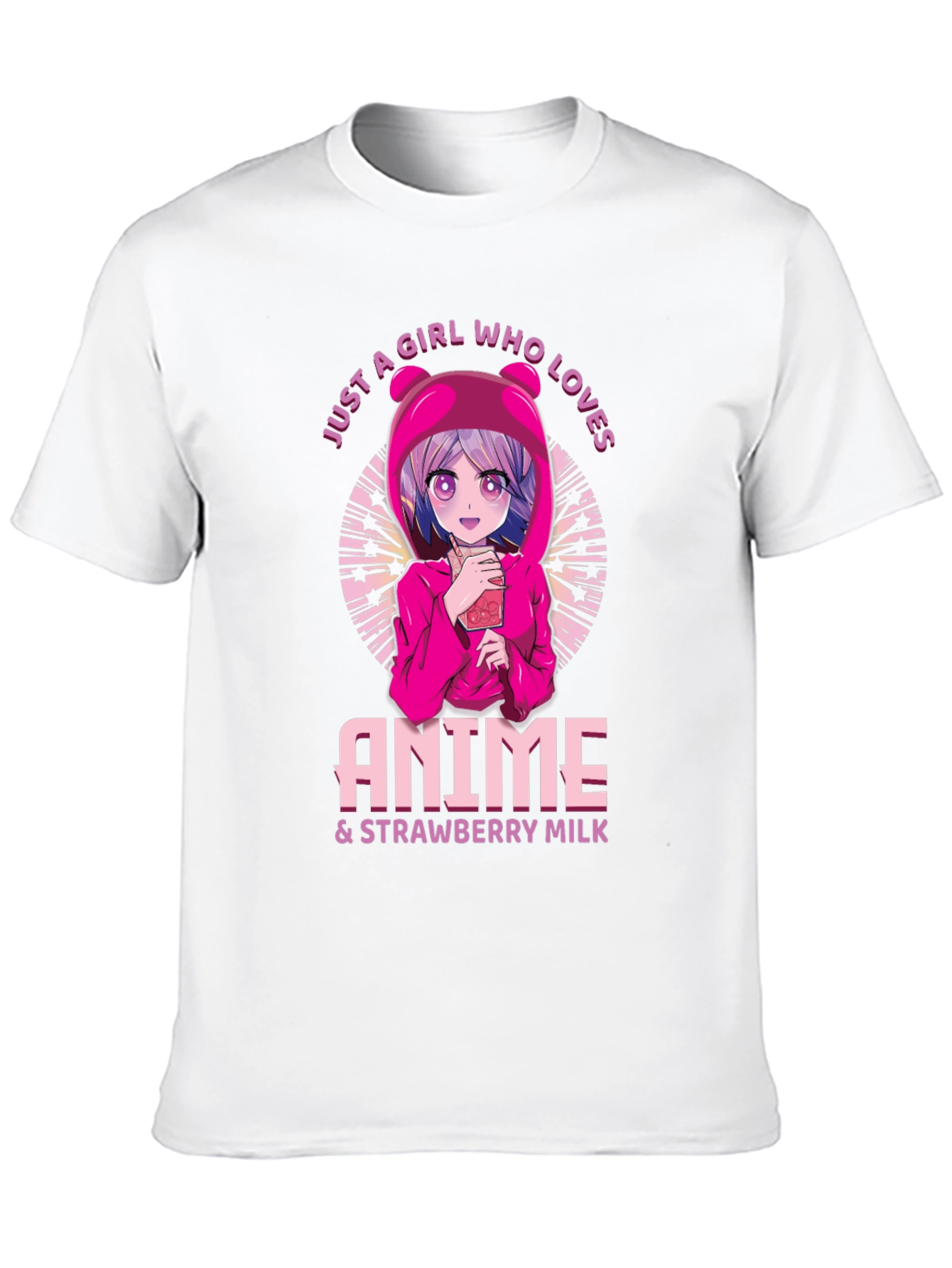 Anime & Strawberry Milk Graphic Tee