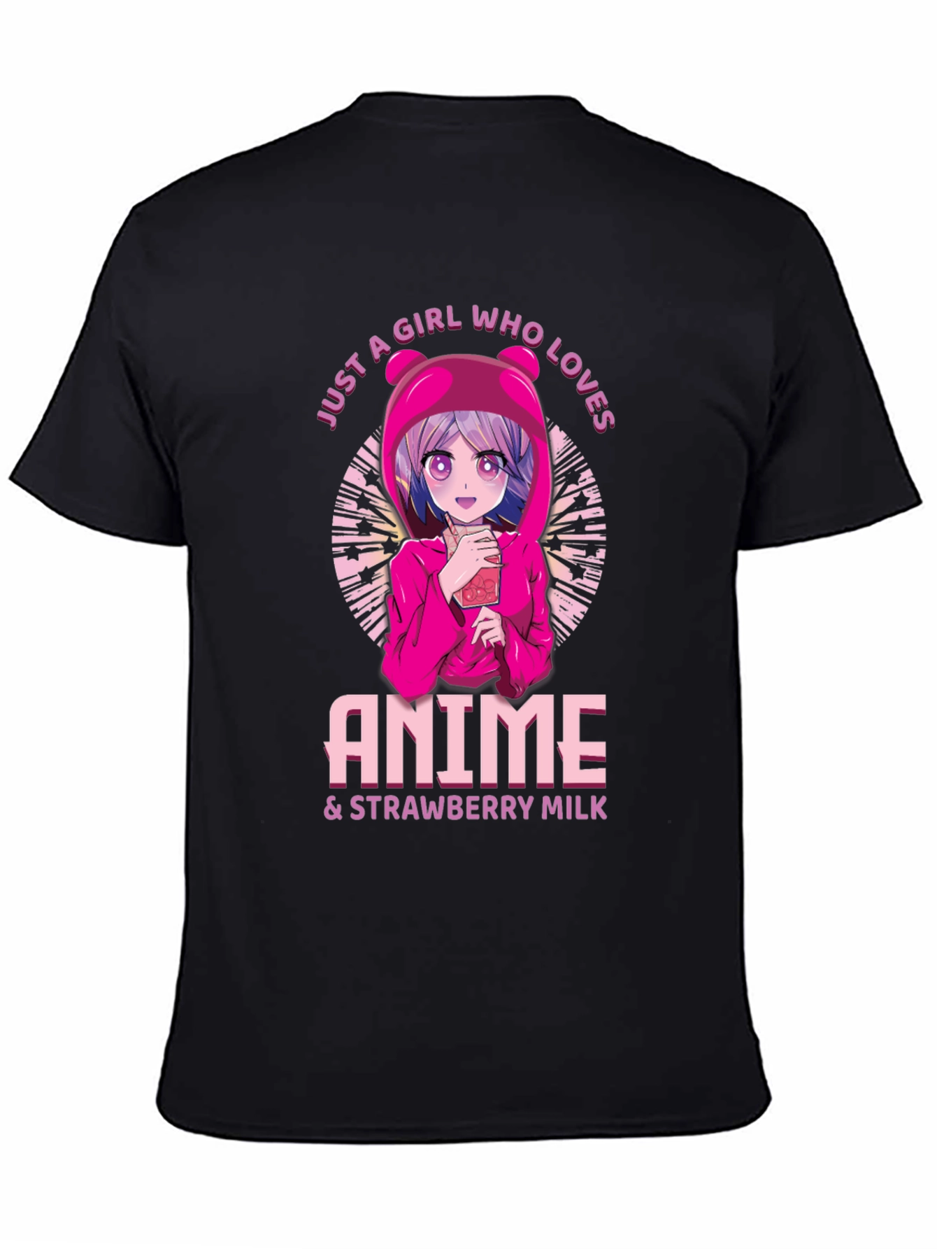 Anime & Strawberry Milk Graphic Tee