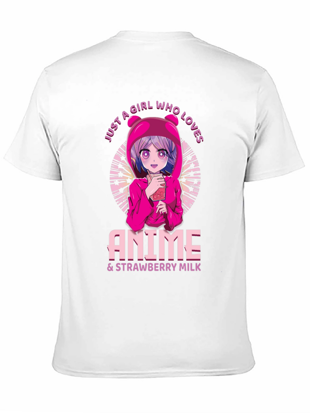 Anime & Strawberry Milk Graphic Tee