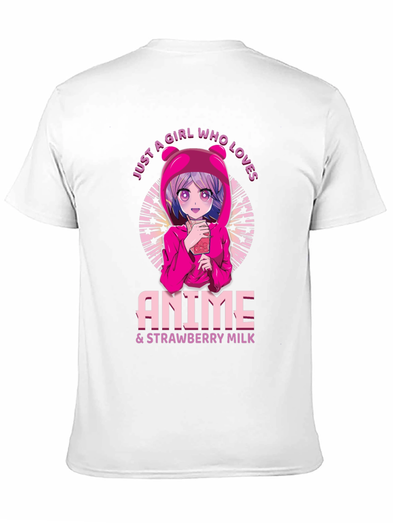 Anime & Strawberry Milk Graphic Tee