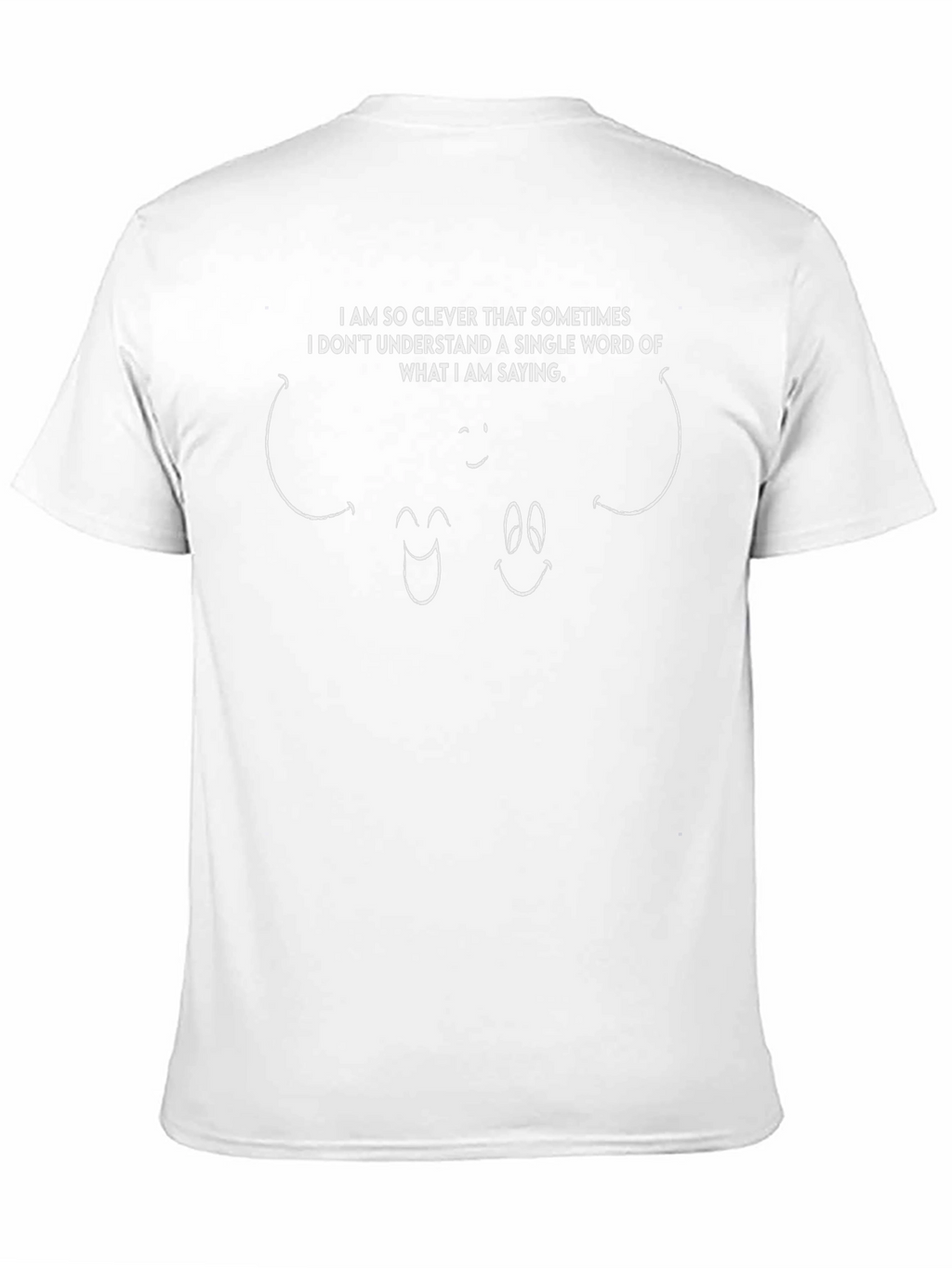 Clever Saying Graphic T-Shirt - Black