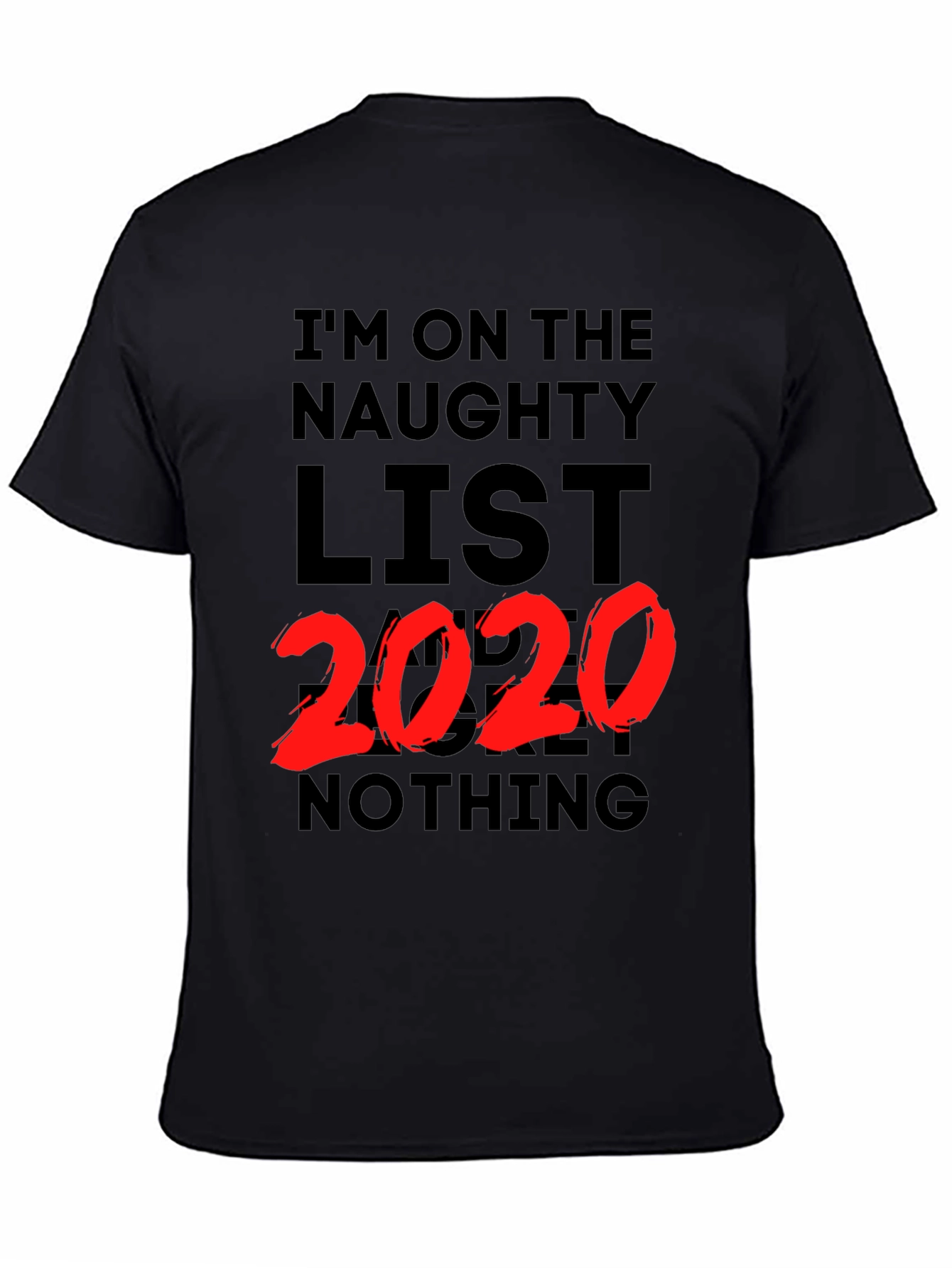 Naughty List 2020 T-Shirt - Funny Holiday Tee