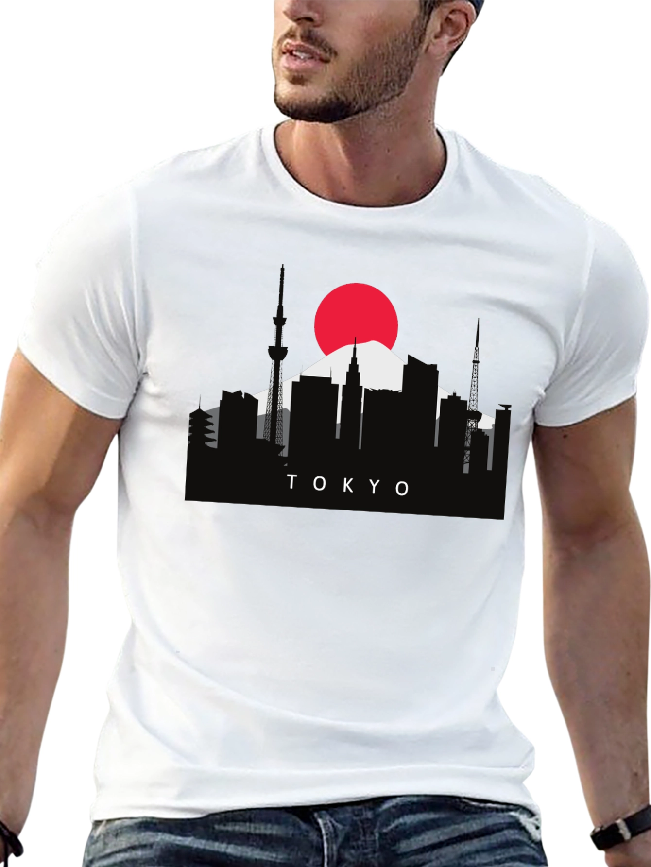 Tokyo Skyline Graphic Tee - Japan Inspired Shirt
