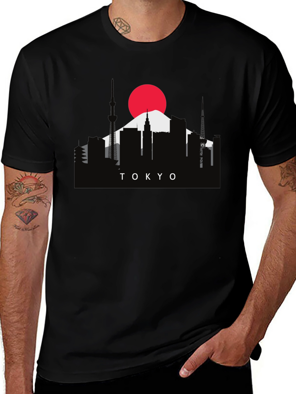 Tokyo Skyline Graphic Tee - Japan Inspired Shirt