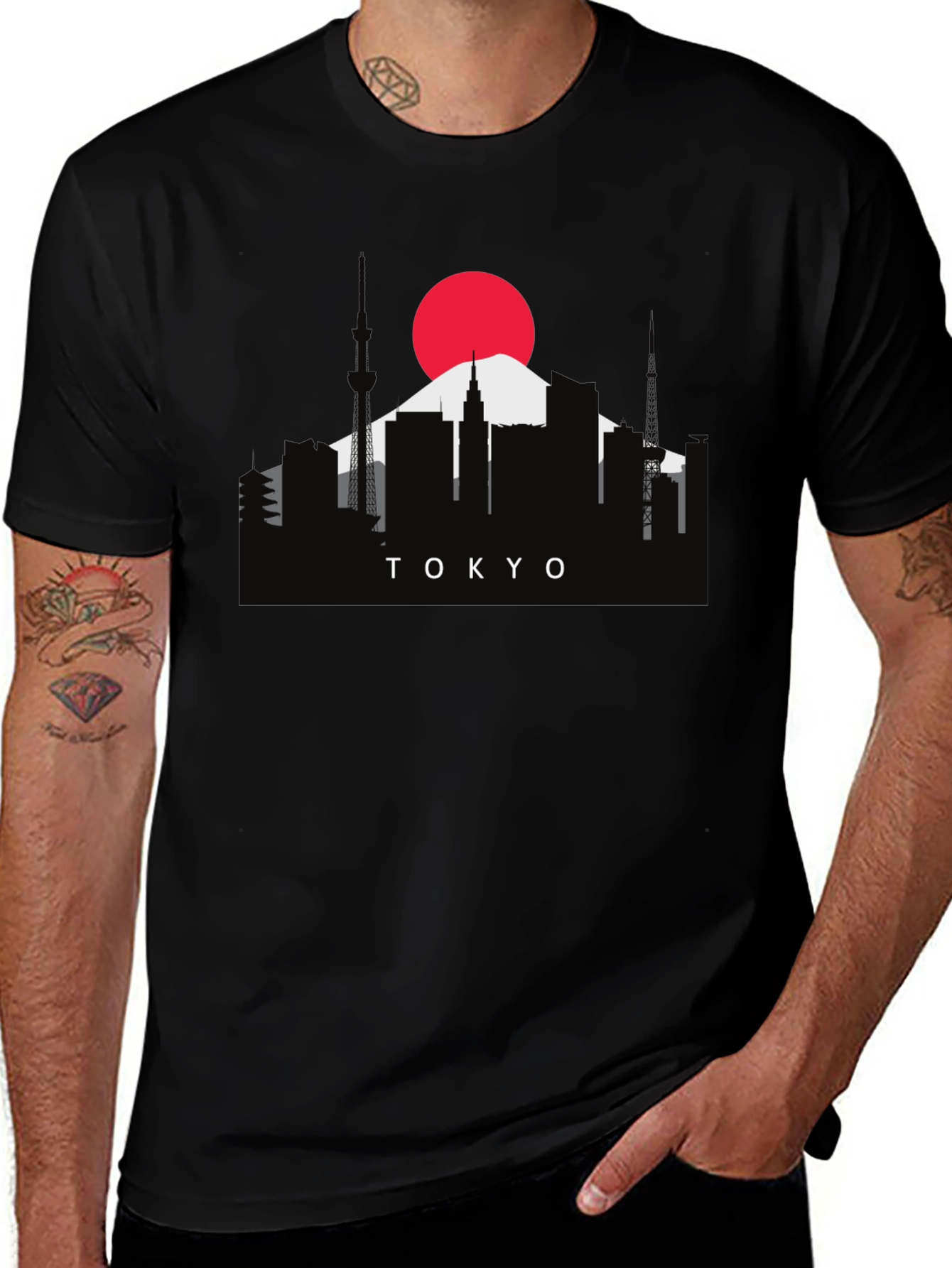 Tokyo Skyline Graphic Tee - Japan Inspired Shirt