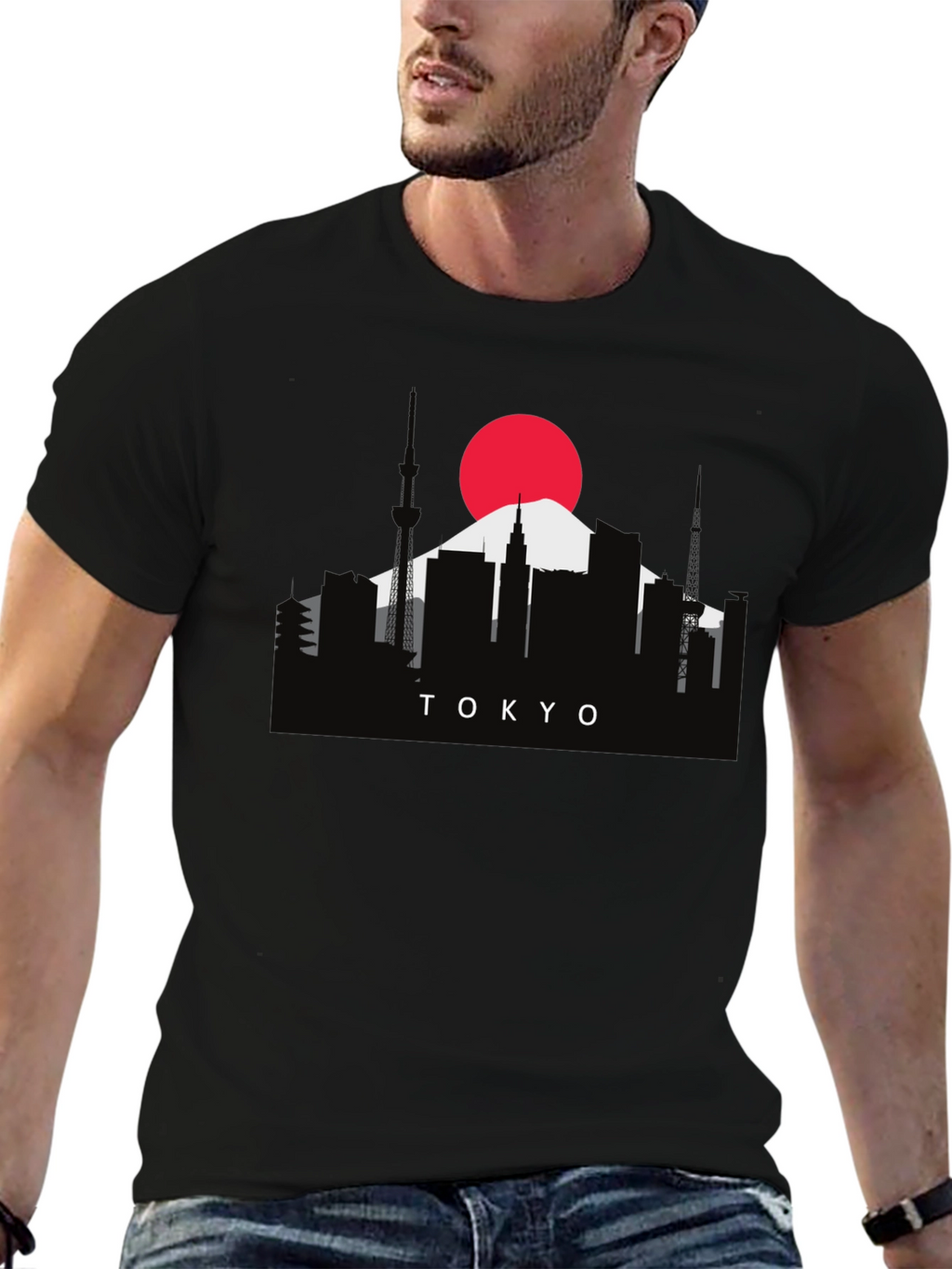 Tokyo Skyline Graphic Tee - Japan Inspired Shirt