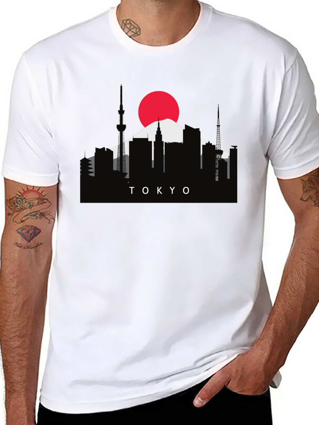 Tokyo Skyline Graphic Tee - Japan Inspired Shirt