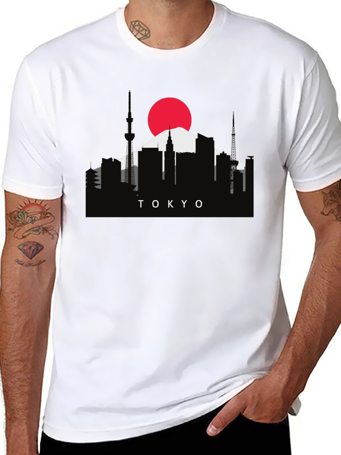 Tokyo Skyline Graphic Tee - Japan Inspired Shirt
