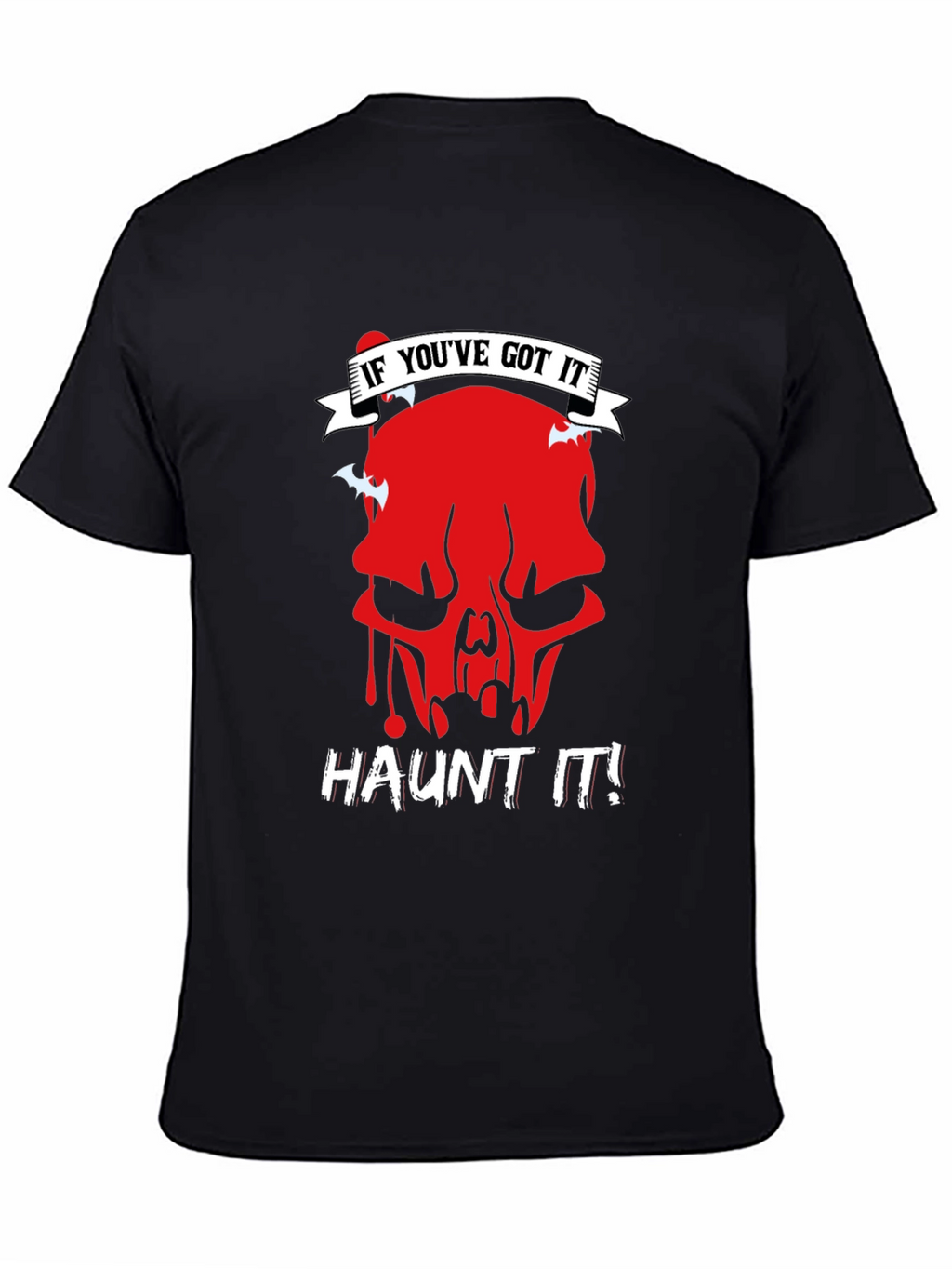 Haunt It Graphic Tee - Skull Halloween Shirt