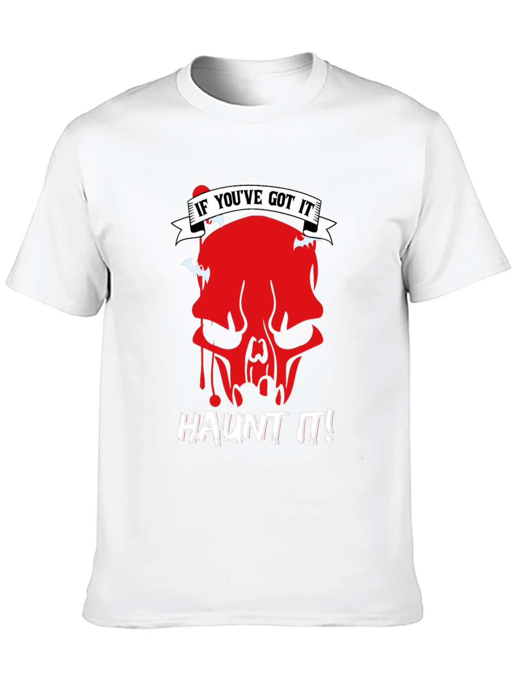 Haunt It Graphic Tee - Skull Halloween Shirt