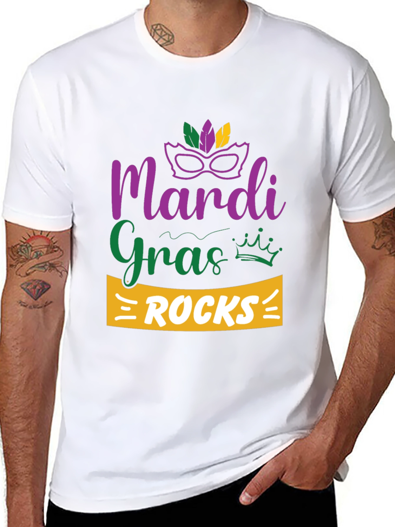 Mardi Gras Rocks T-Shirt - Celebration Tee