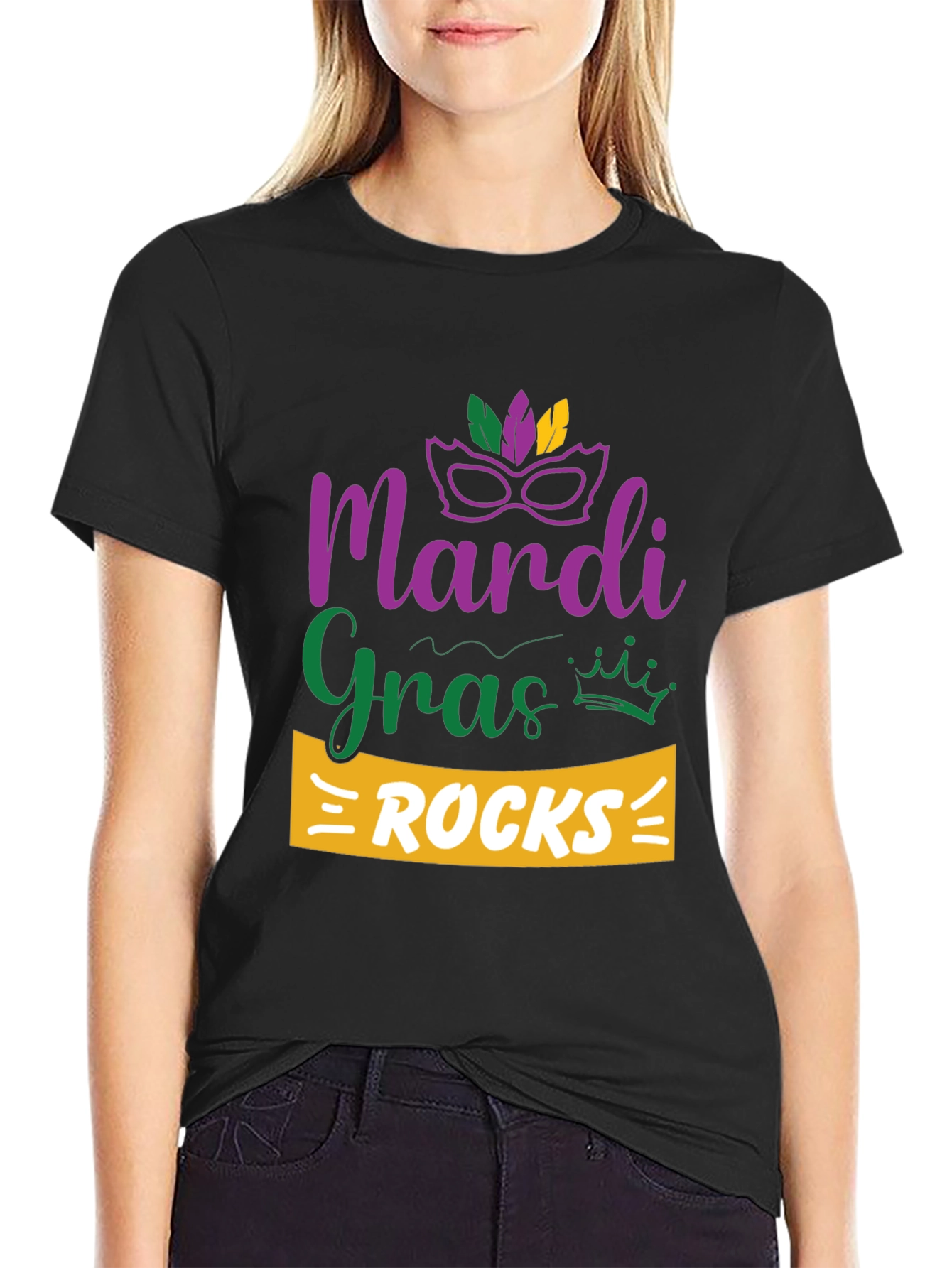 Mardi Gras Rocks T-Shirt - Celebration Tee