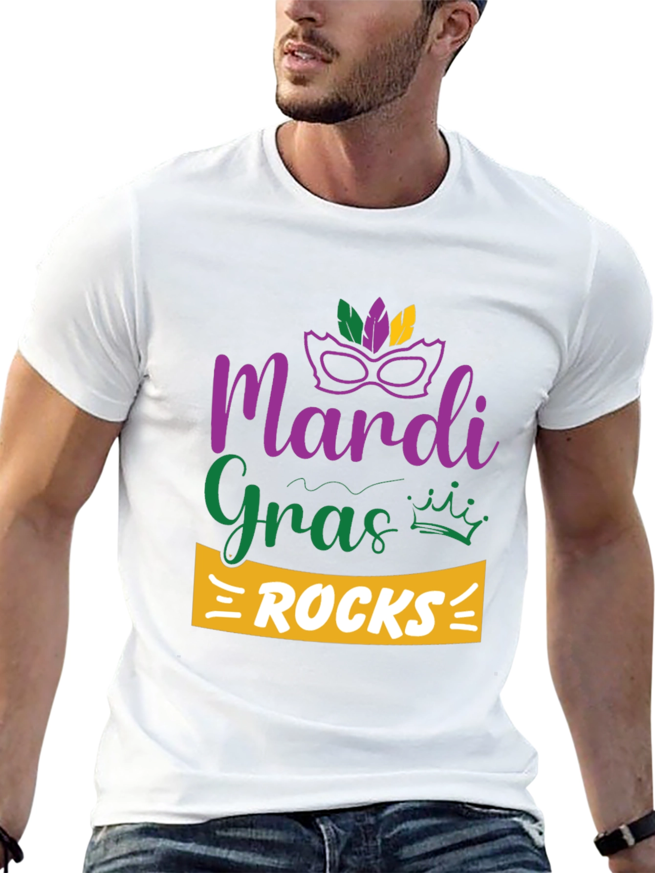Mardi Gras Rocks T-Shirt - Celebration Tee