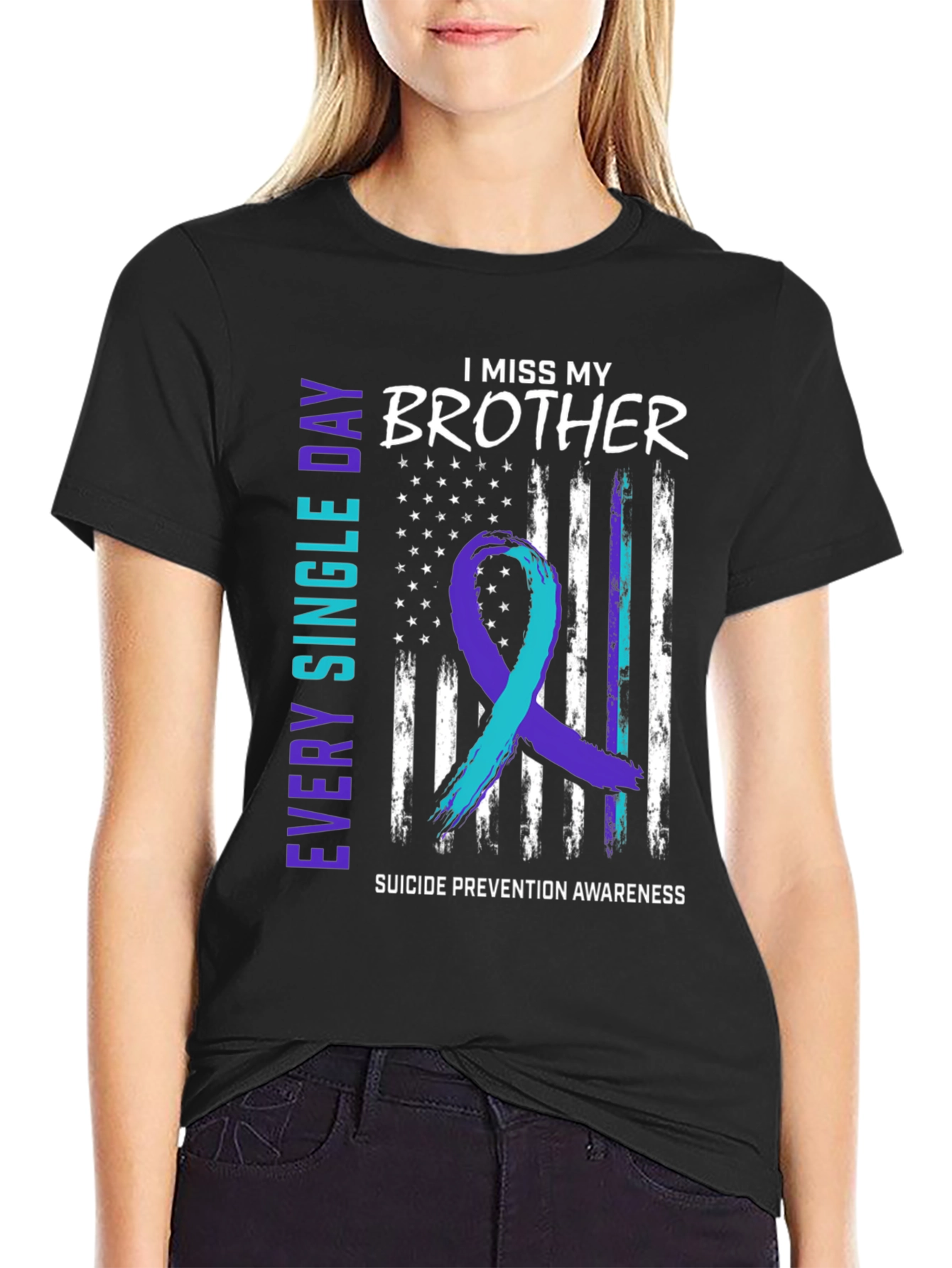 I Miss My Brother Suicide Awareness T-Shirt