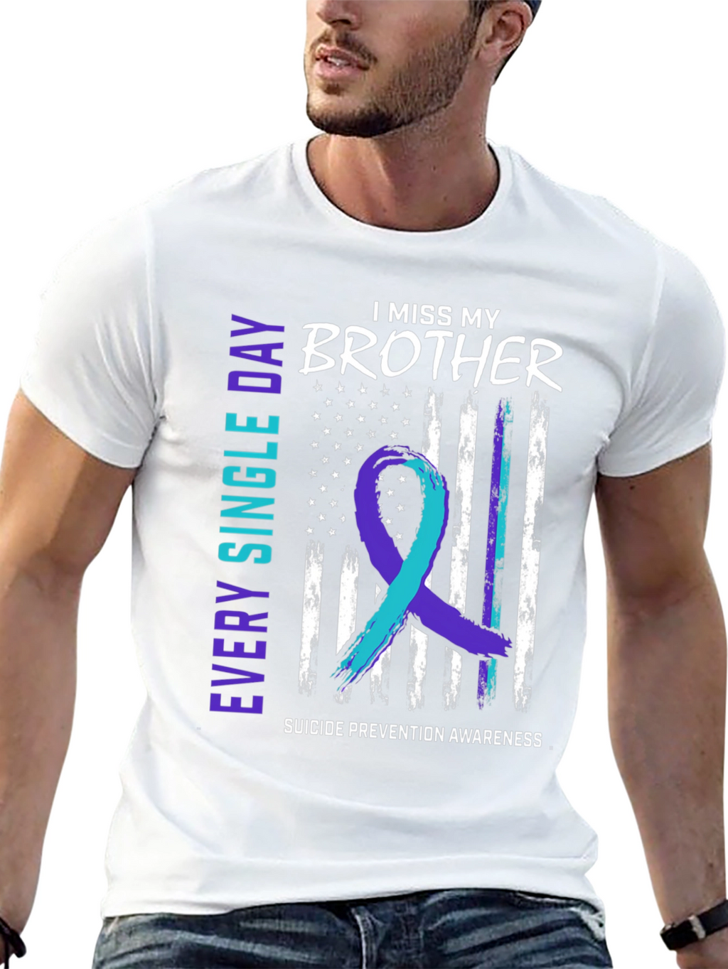 I Miss My Brother Suicide Awareness T-Shirt