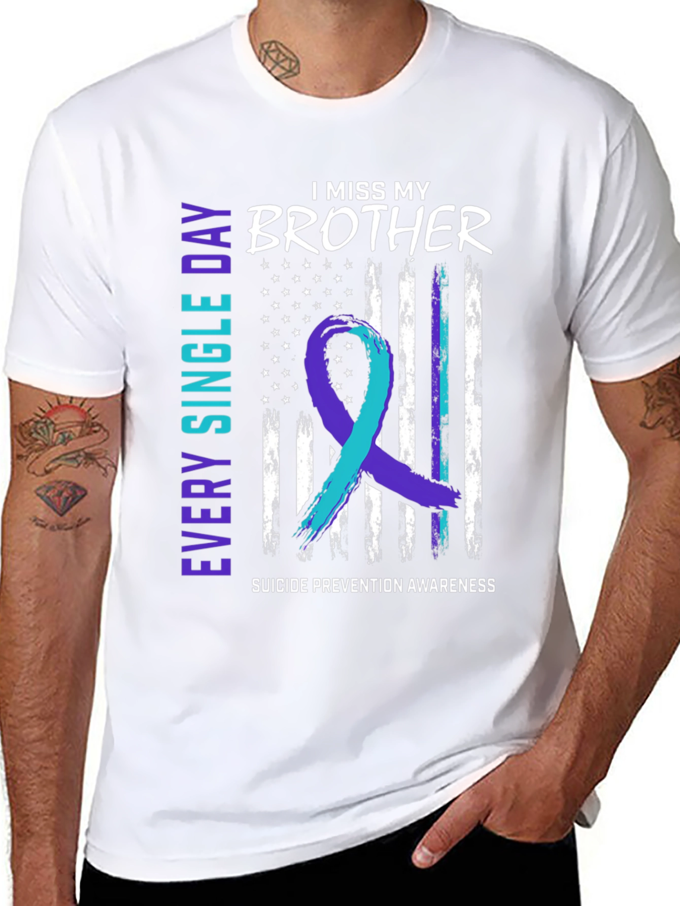 I Miss My Brother Suicide Awareness T-Shirt
