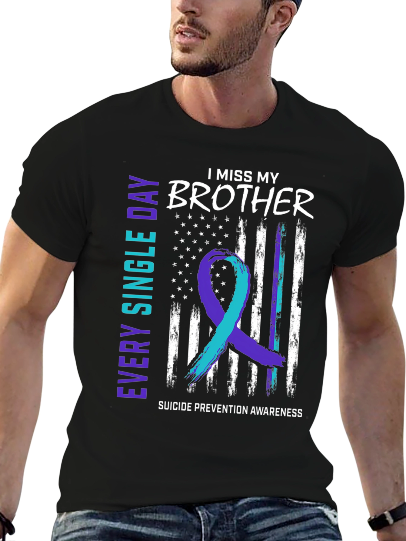 I Miss My Brother Suicide Awareness T-Shirt