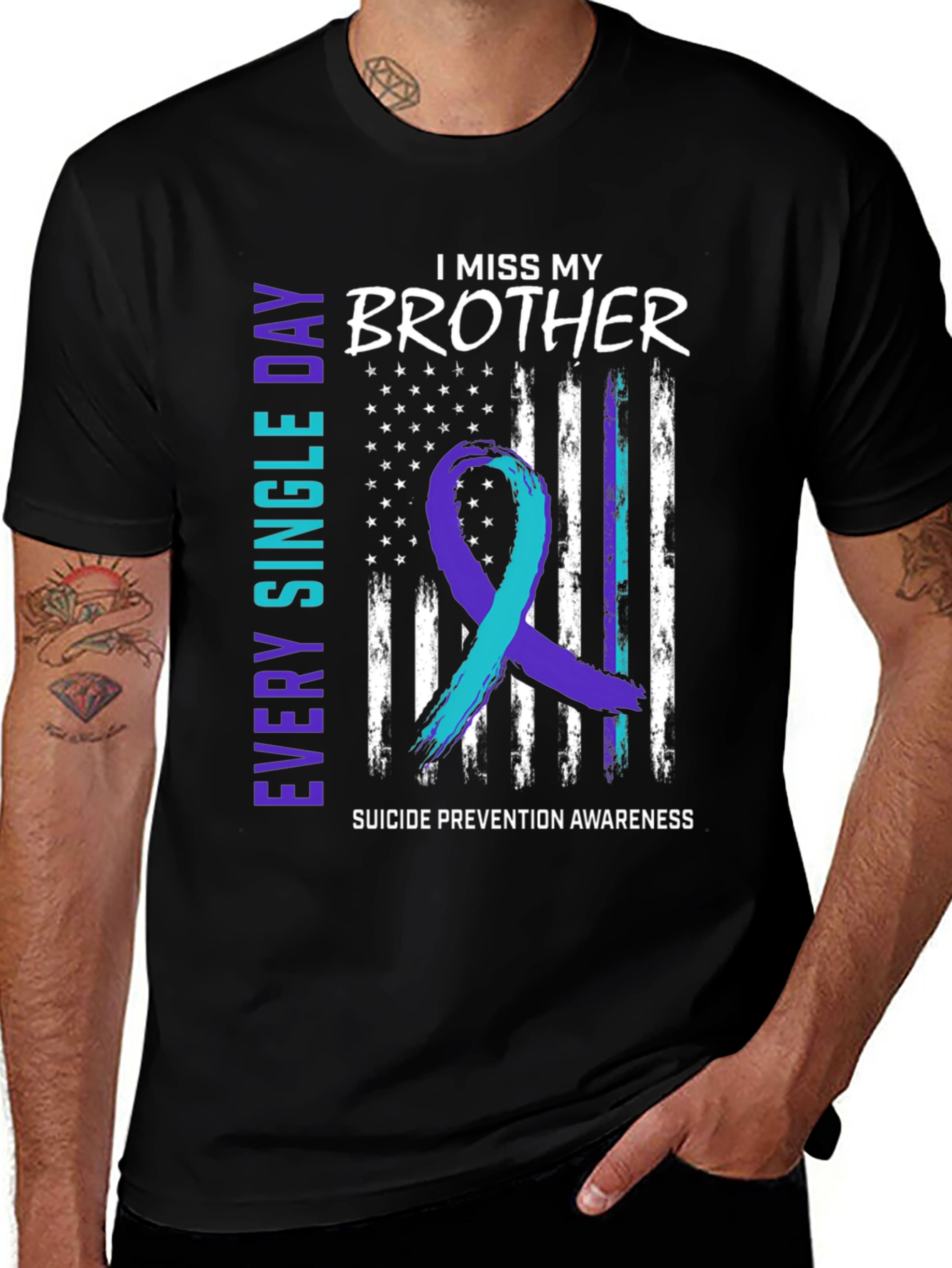 I Miss My Brother Suicide Awareness T-Shirt