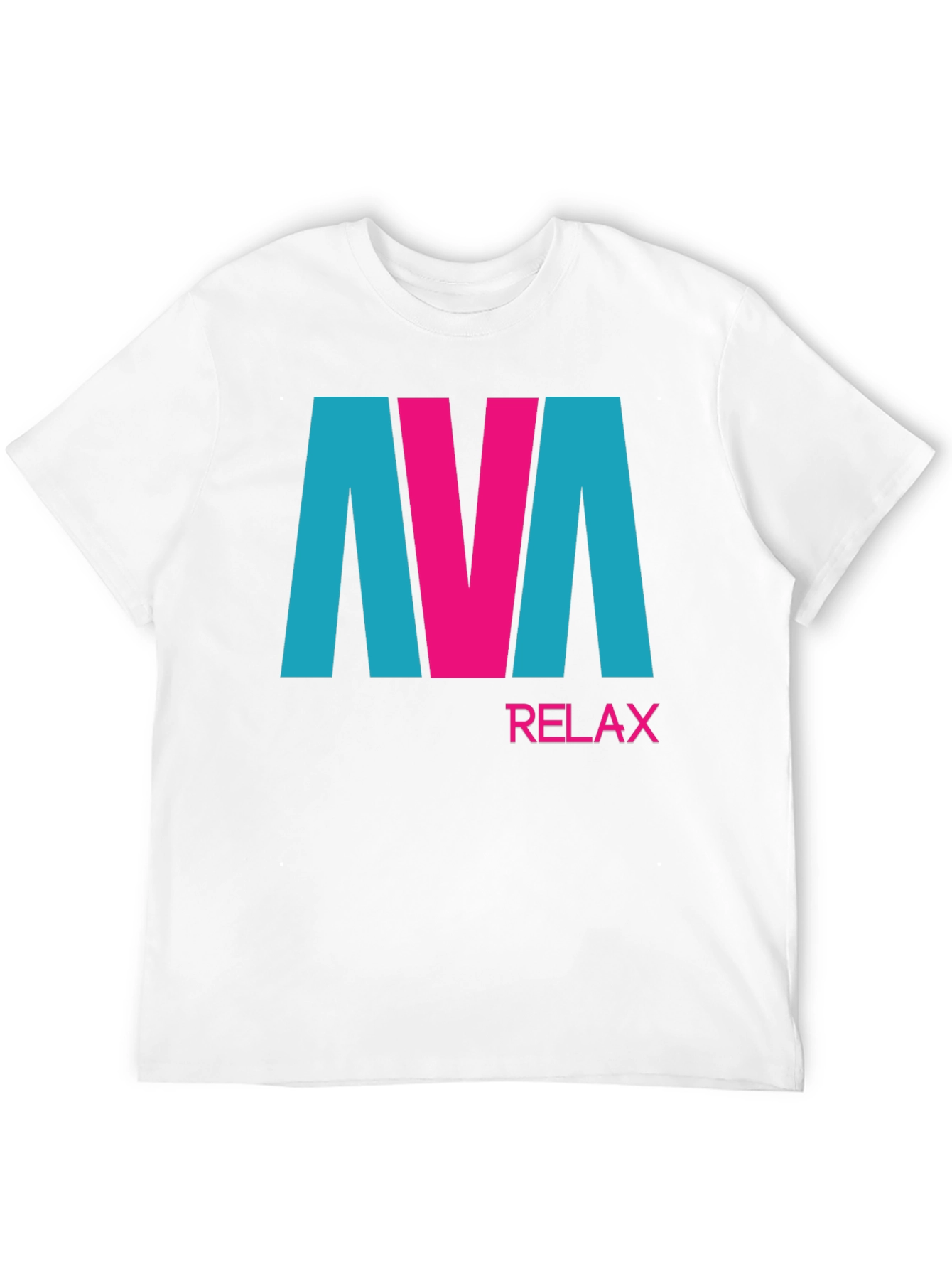 AVA Relax Graphic Tee - Black Cotton Blend T-Shirt