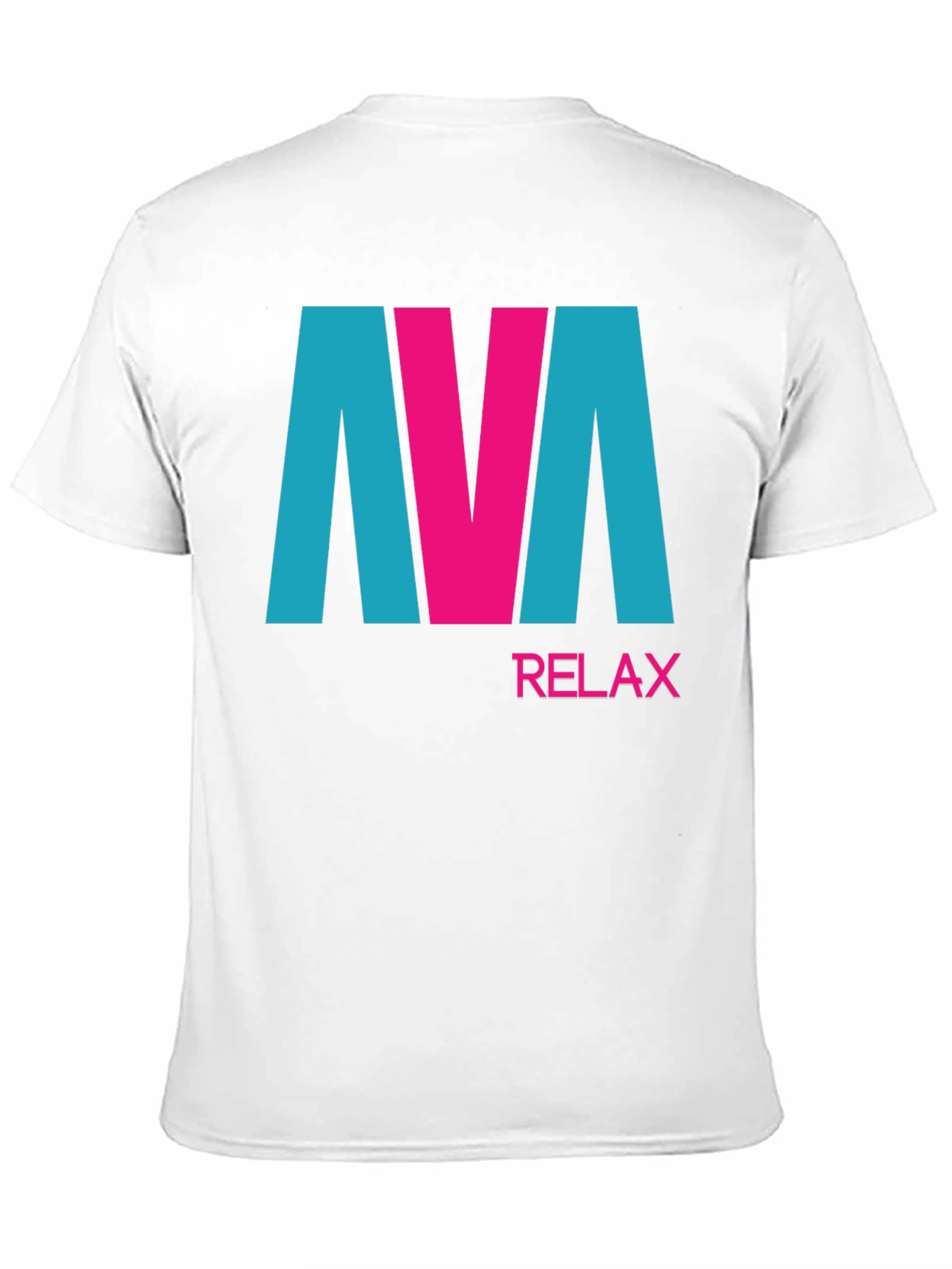 AVA Relax Graphic Tee - Black Cotton Blend T-Shirt