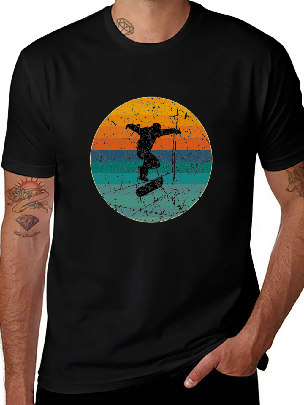 Retro Skateboarder Graphic Tee