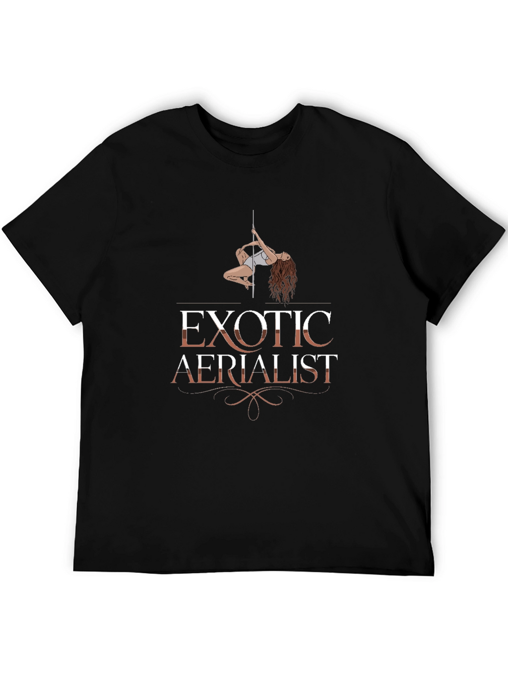Exotic Aerialist Graphic T-Shirt Black