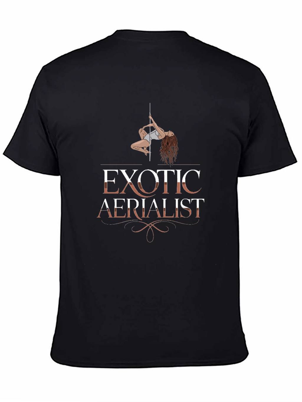 Exotic Aerialist Graphic T-Shirt Black