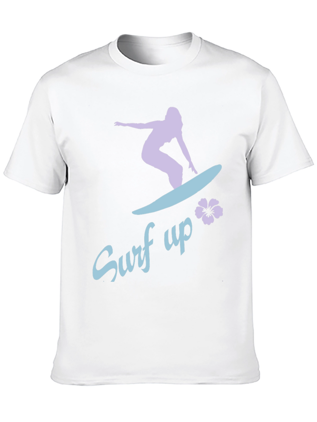 Surf Up Graphic Tee - Black Cotton Surfer Shirt
