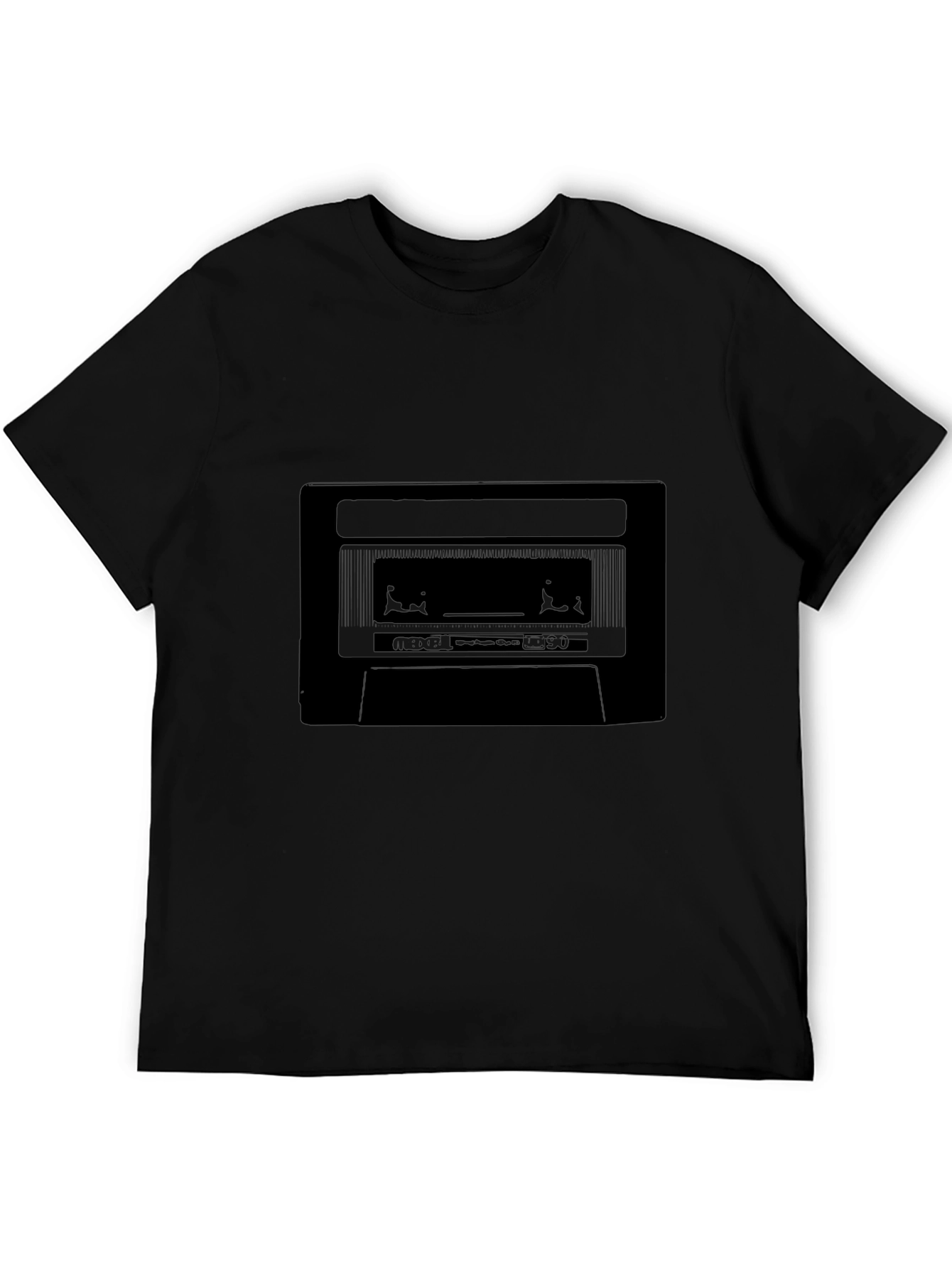Retro Cassette Tape Black T-Shirt