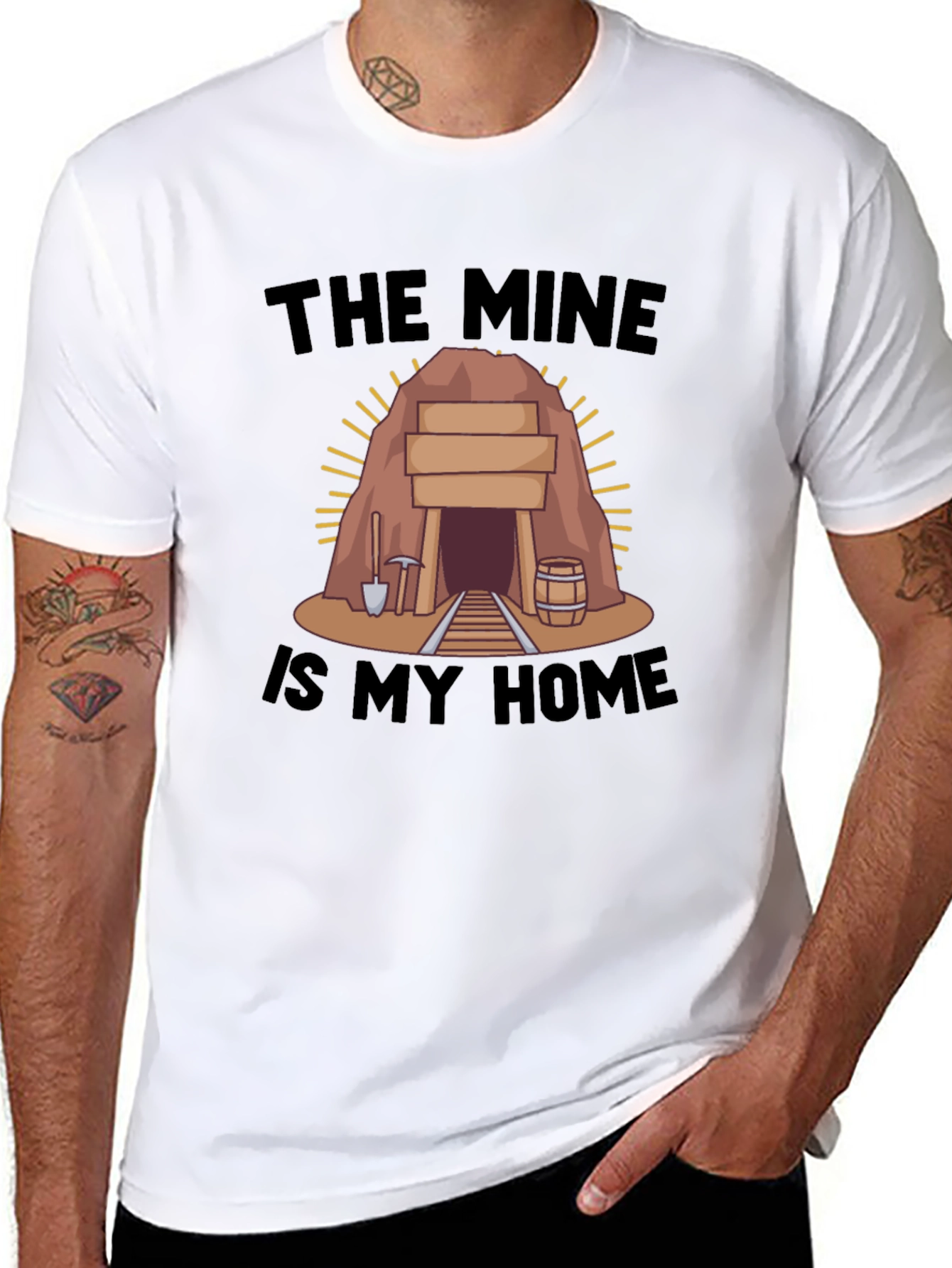 The Mine is My Home Black T-Shirt