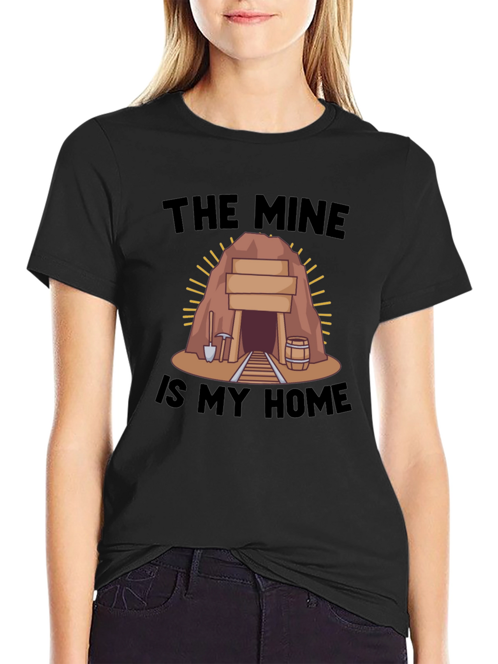The Mine is My Home Black T-Shirt