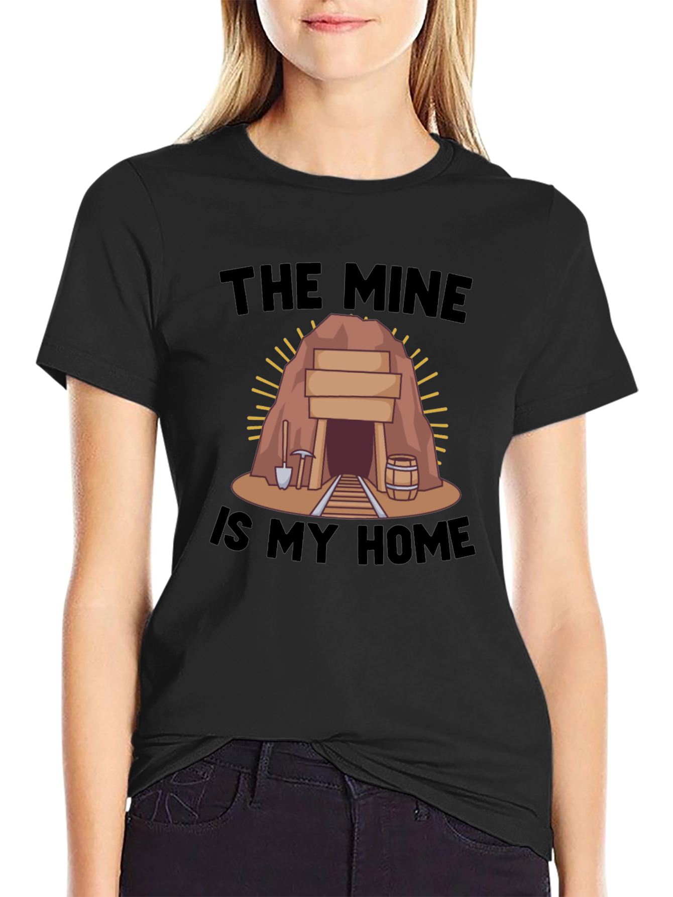 The Mine is My Home Black T-Shirt