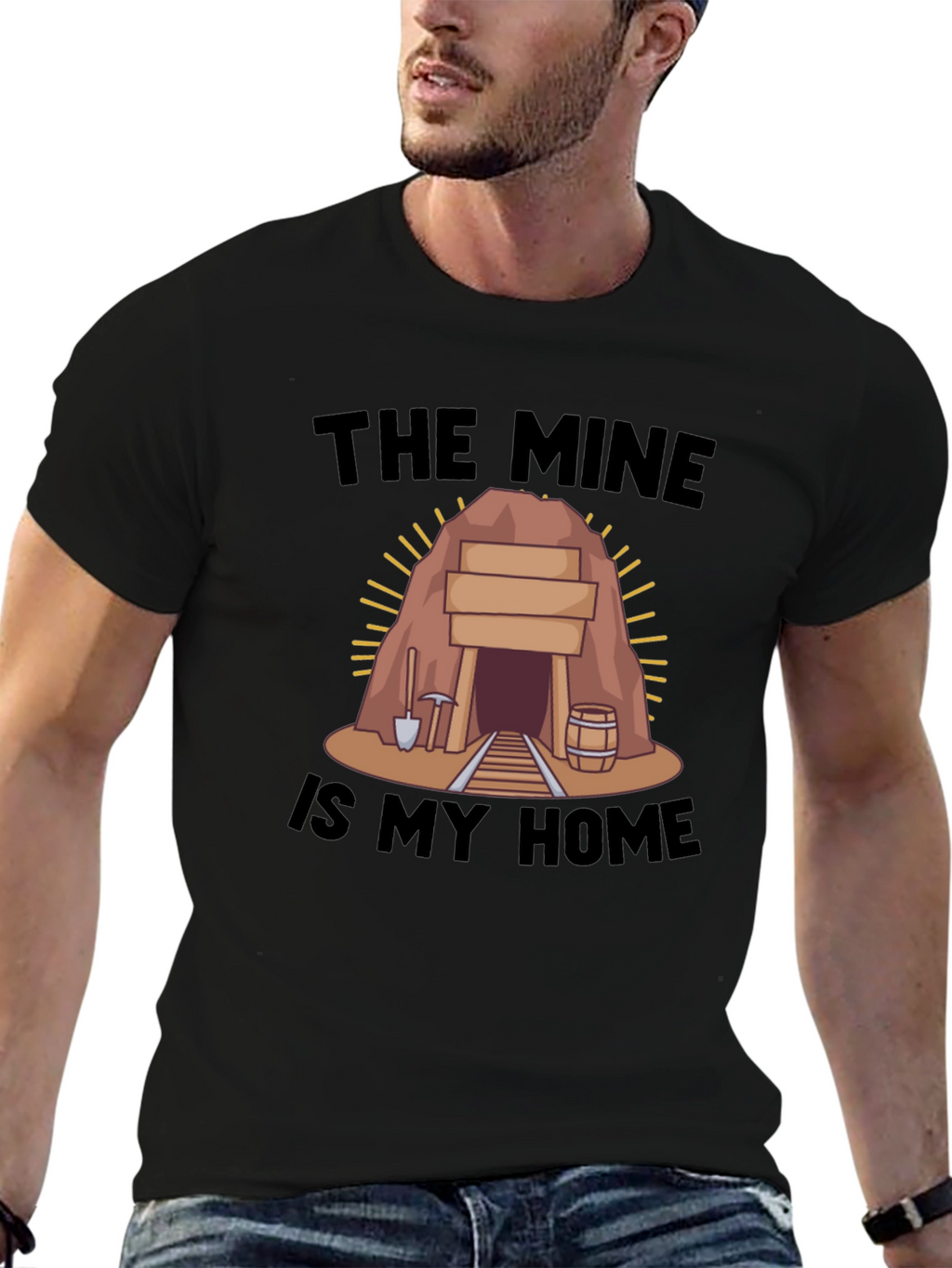 The Mine is My Home Black T-Shirt