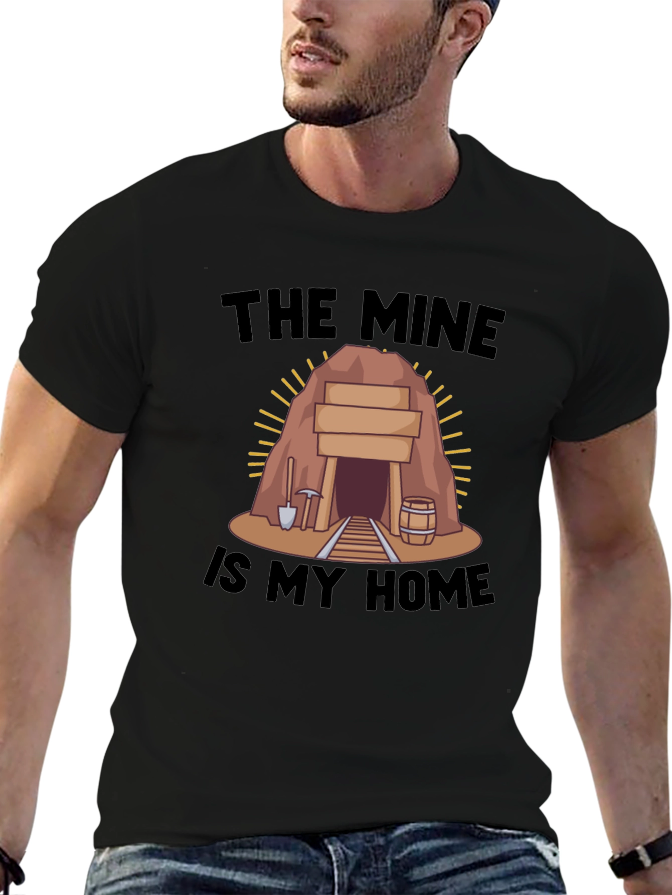 The Mine is My Home Black T-Shirt