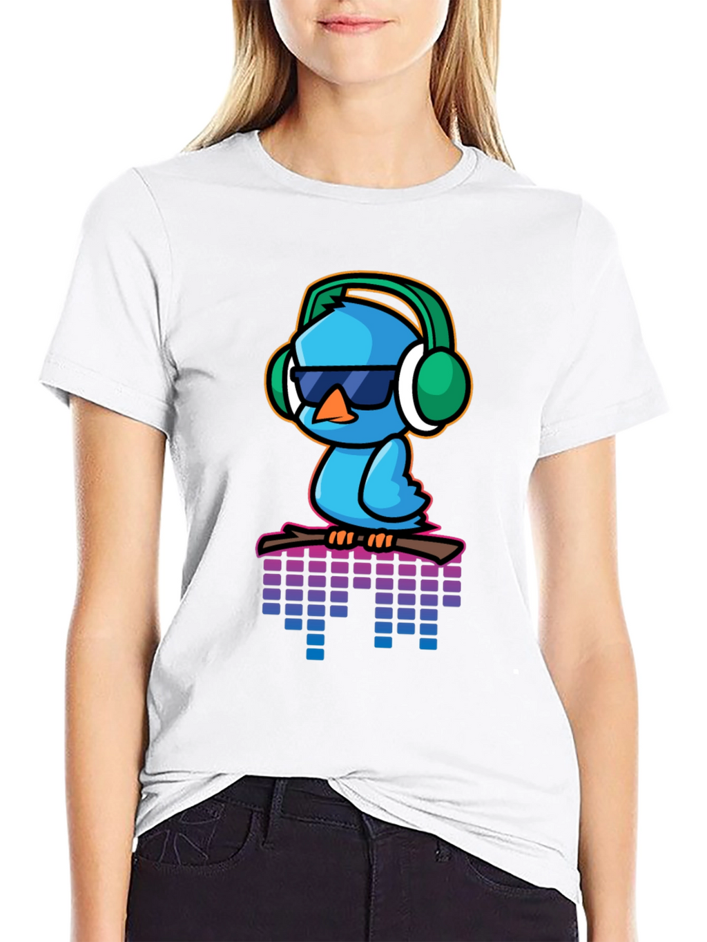 Cool Blue Bird Graphic Tee
