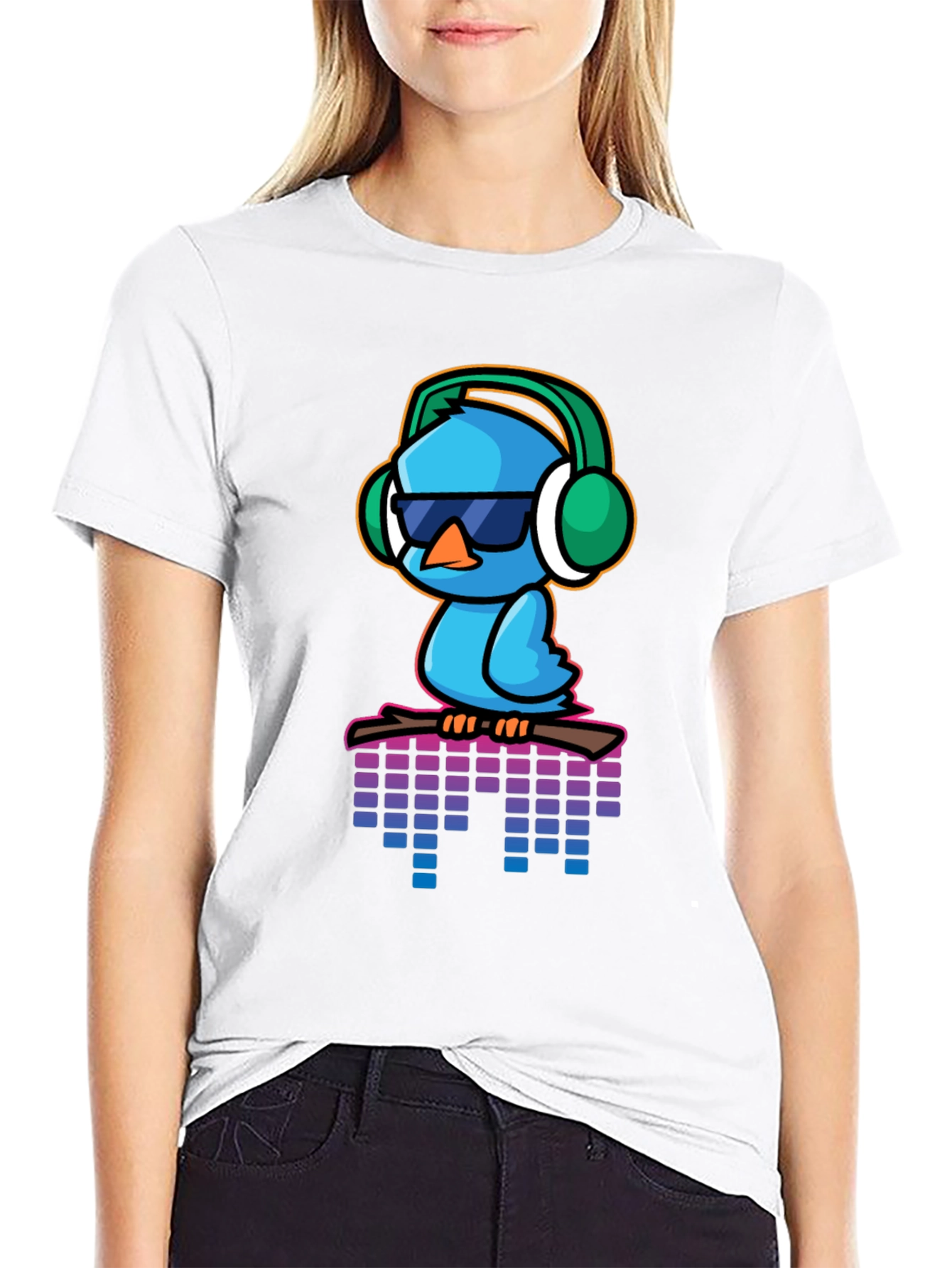 Cool Blue Bird Graphic Tee