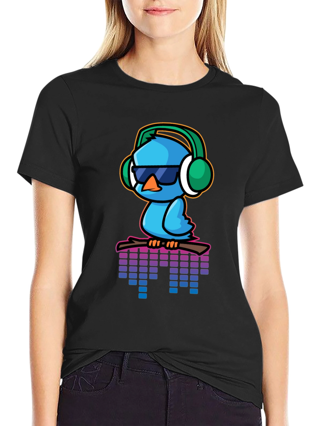 Cool Blue Bird Graphic Tee