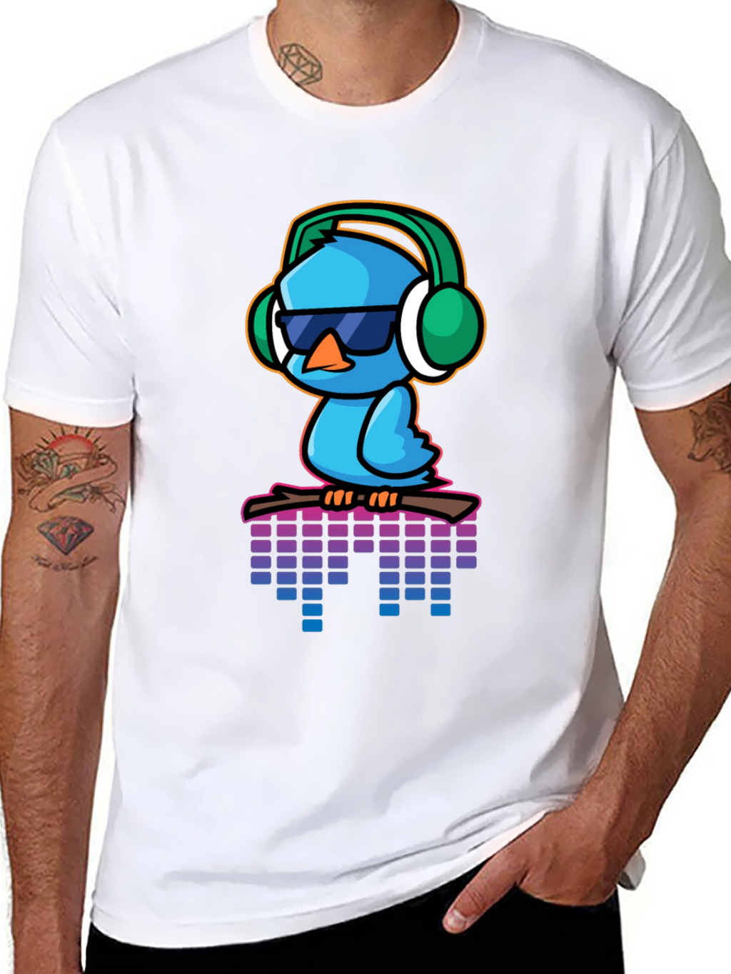 Cool Blue Bird Graphic Tee