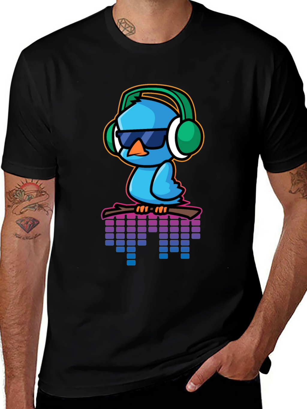 Cool Blue Bird Graphic Tee