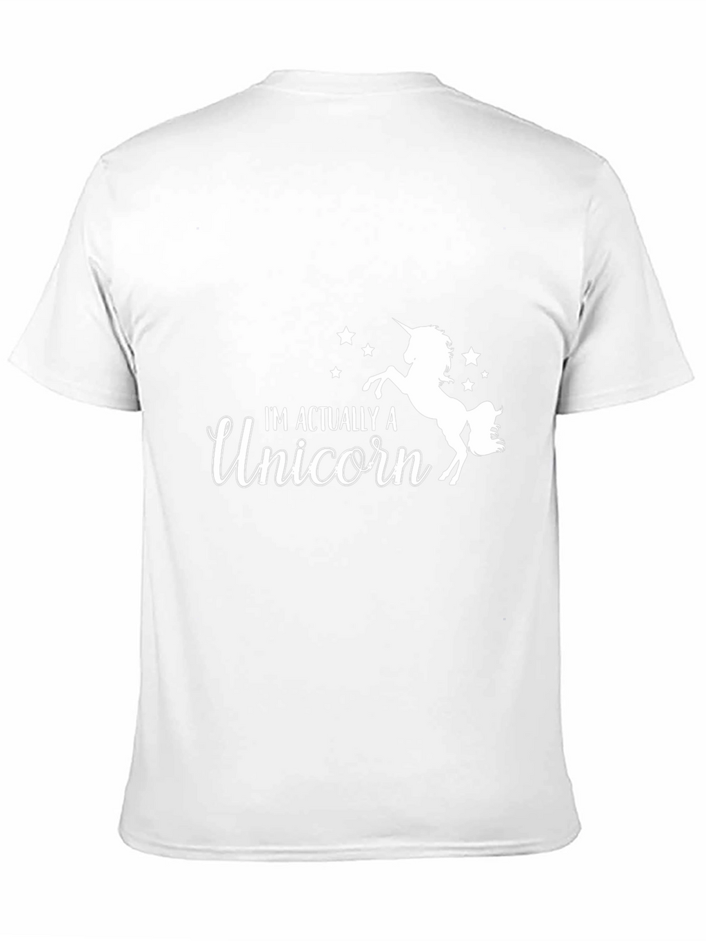 Im Actually a Unicorn Black T-Shirt