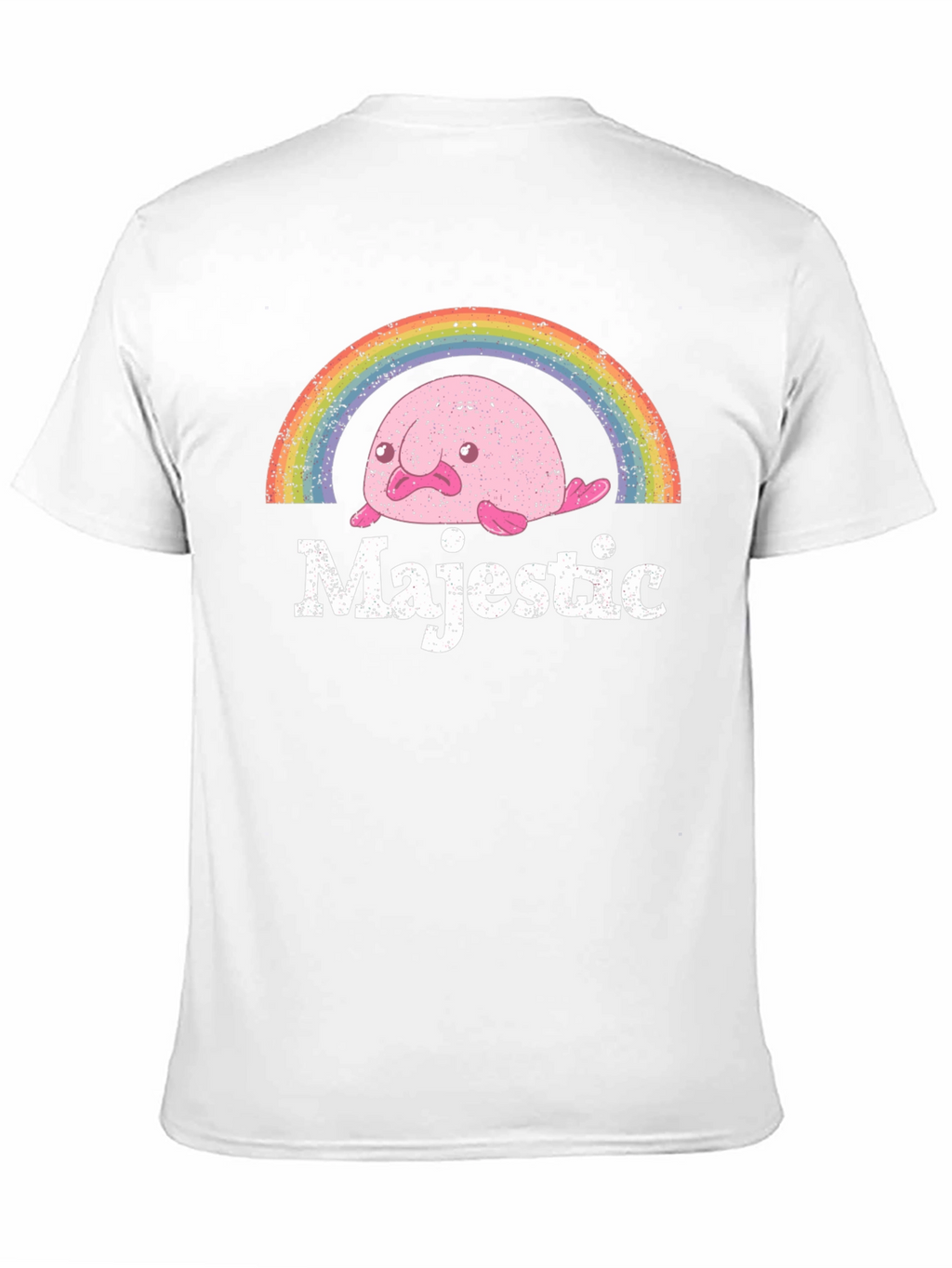 Majestic Blobfish Rainbow Graphic T-Shirt