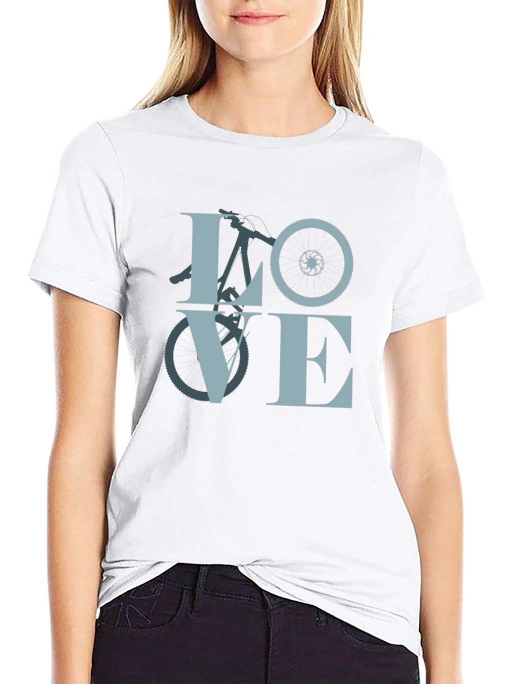 Love Biking Graphic Tee - Black Casual Shirt