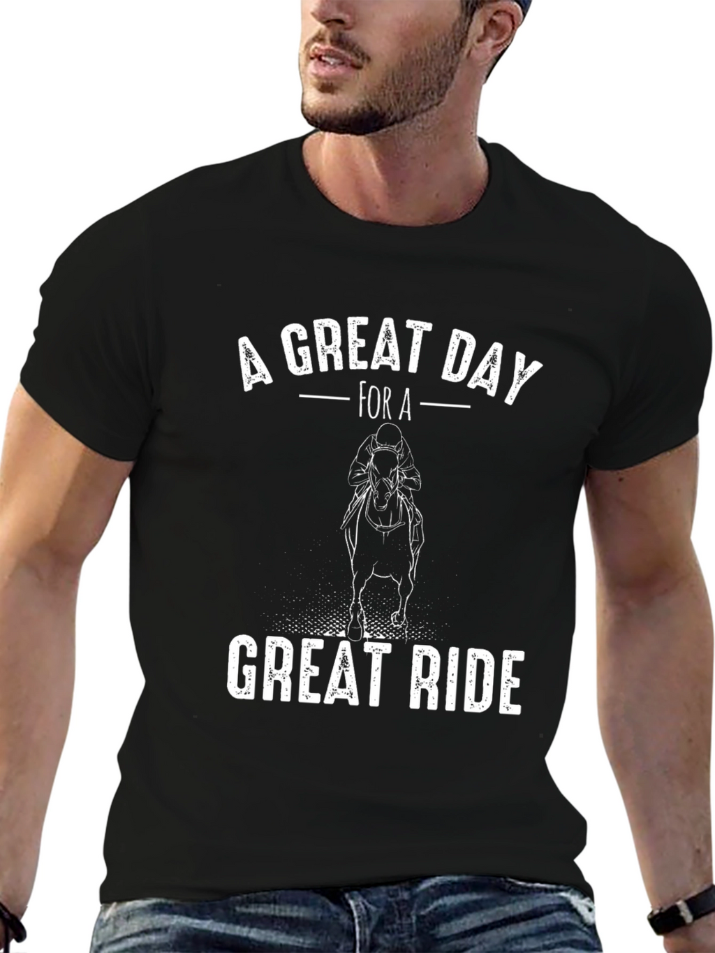 Equestrian Horse Riding T-Shirt - Great Day