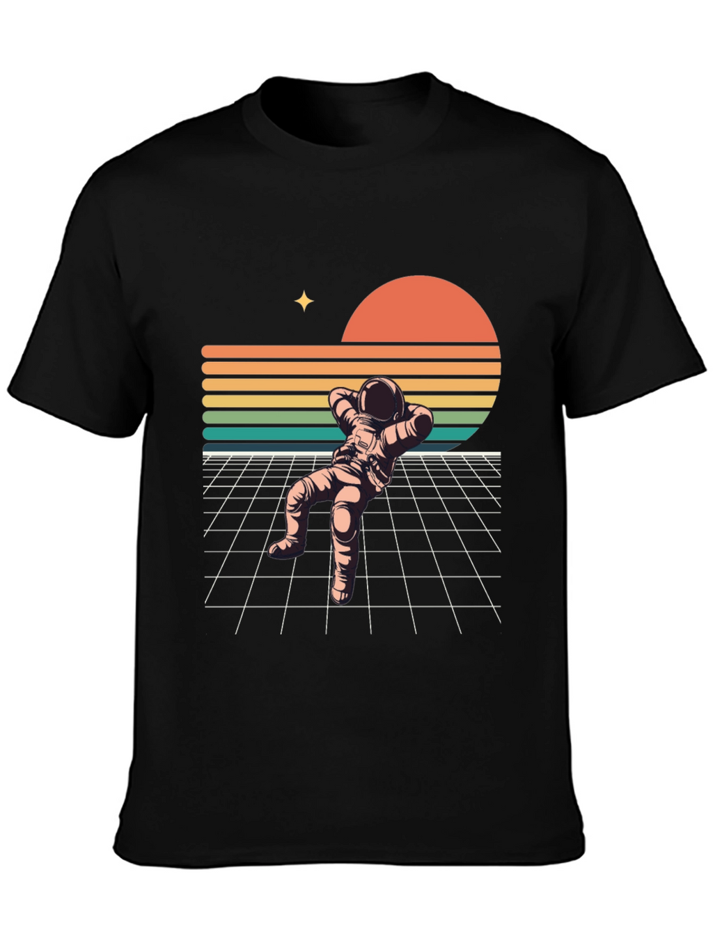 Retro Spaceman Relaxing T-Shirt